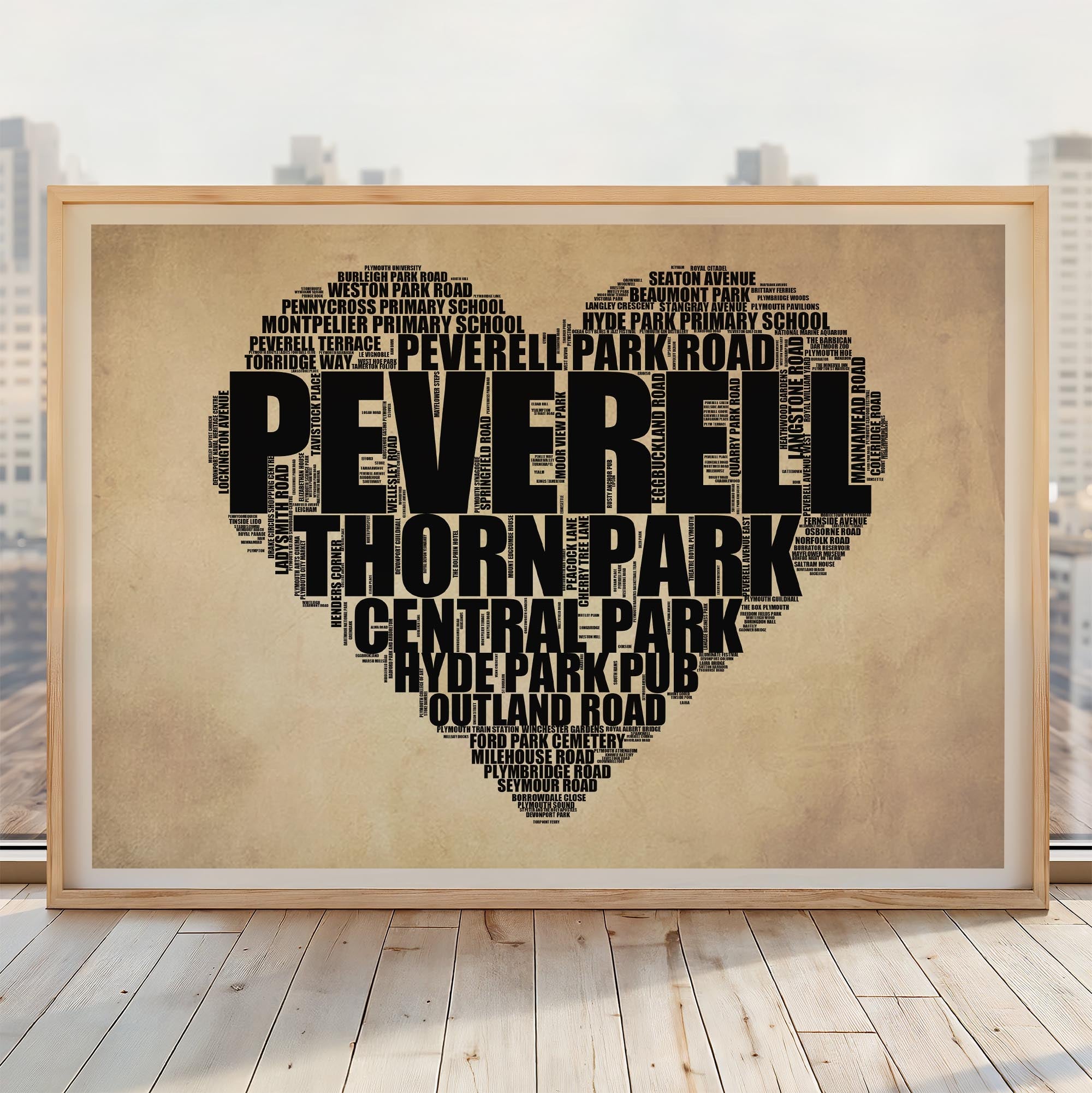 Peverell - Premium Typographic Word Cloud Prints, Posters & Gifts