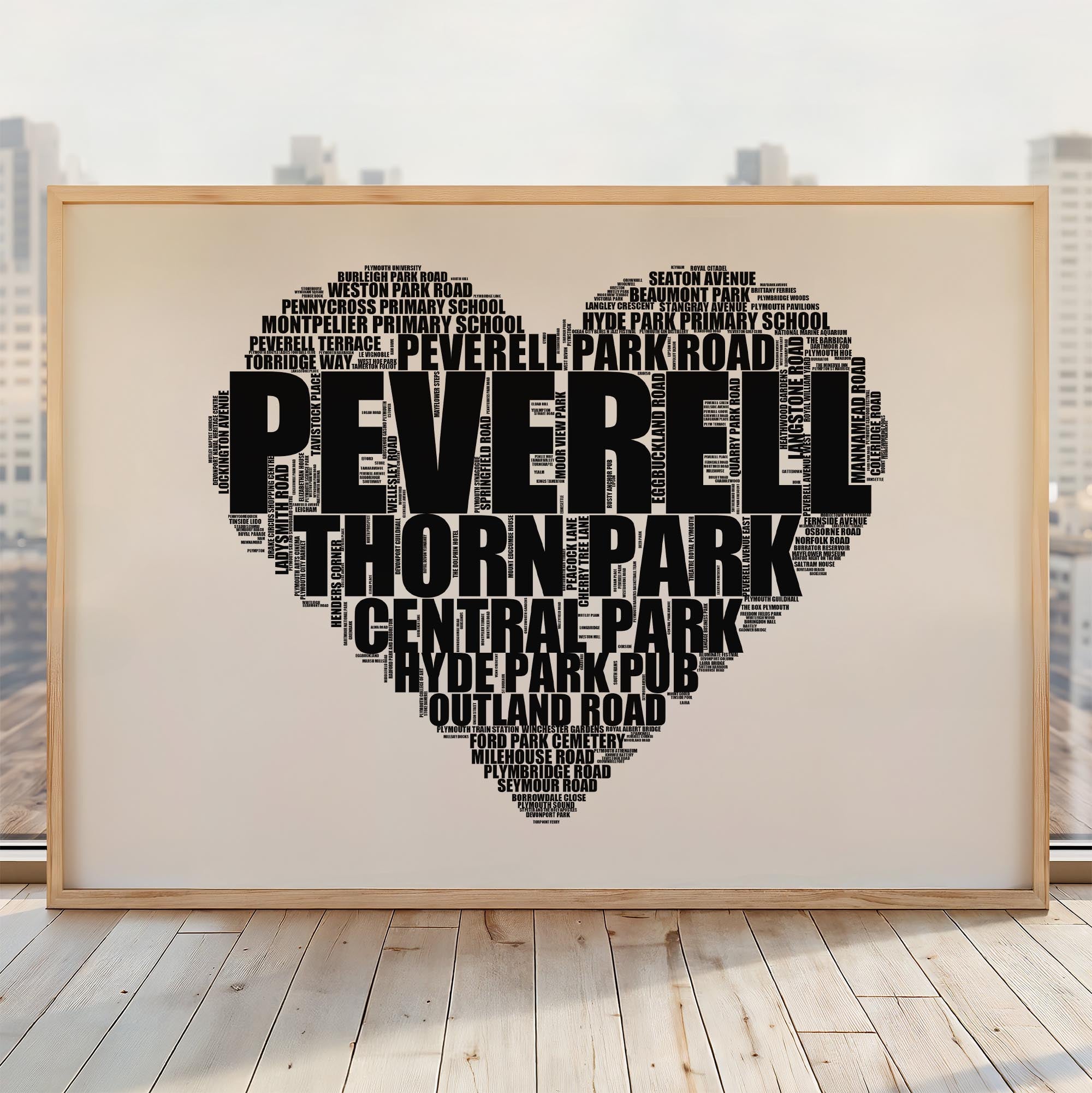 Peverell - Premium Typographic Word Cloud Prints, Posters & Gifts