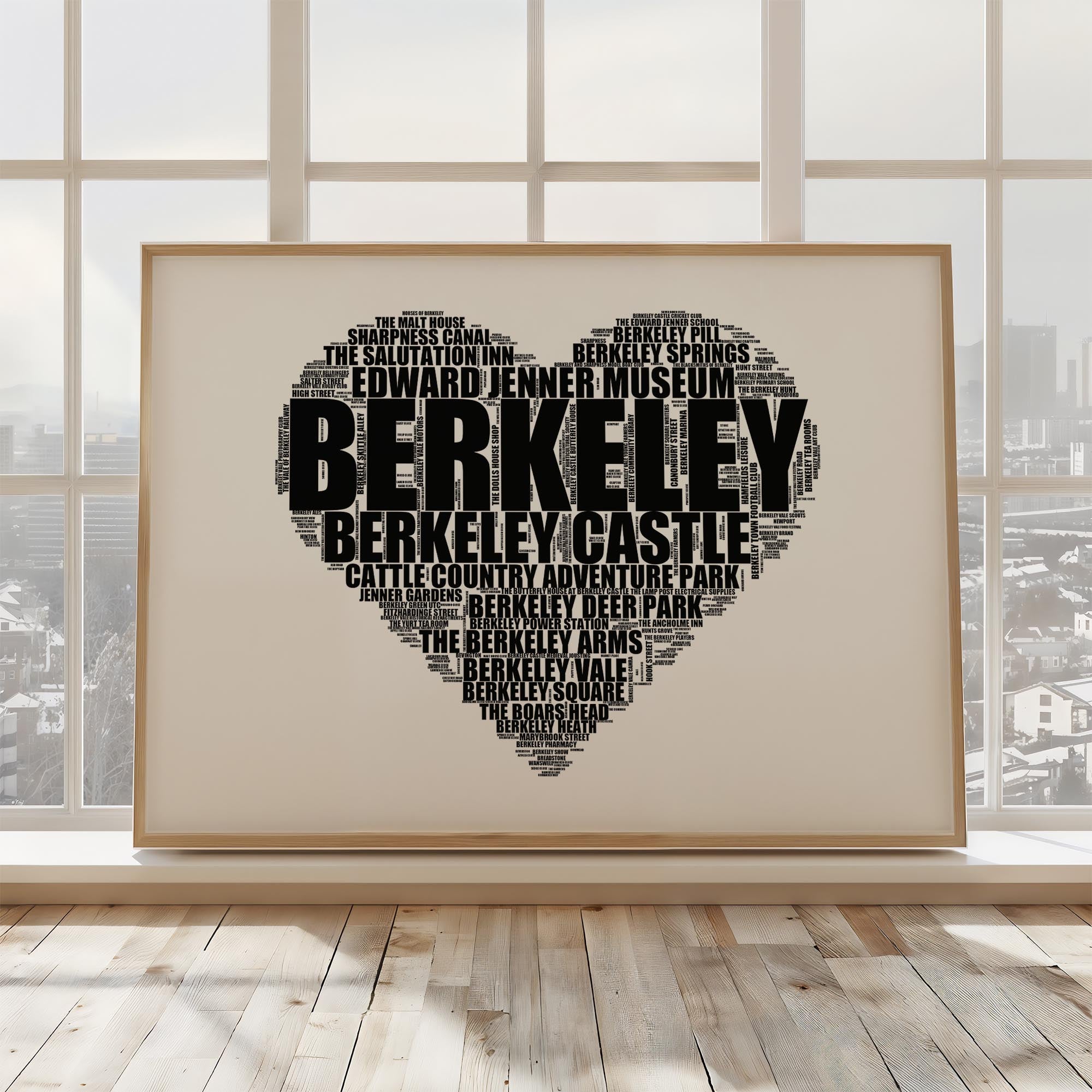 Berkeley - Premium Typographic Word Cloud Prints, Posters & Gifts