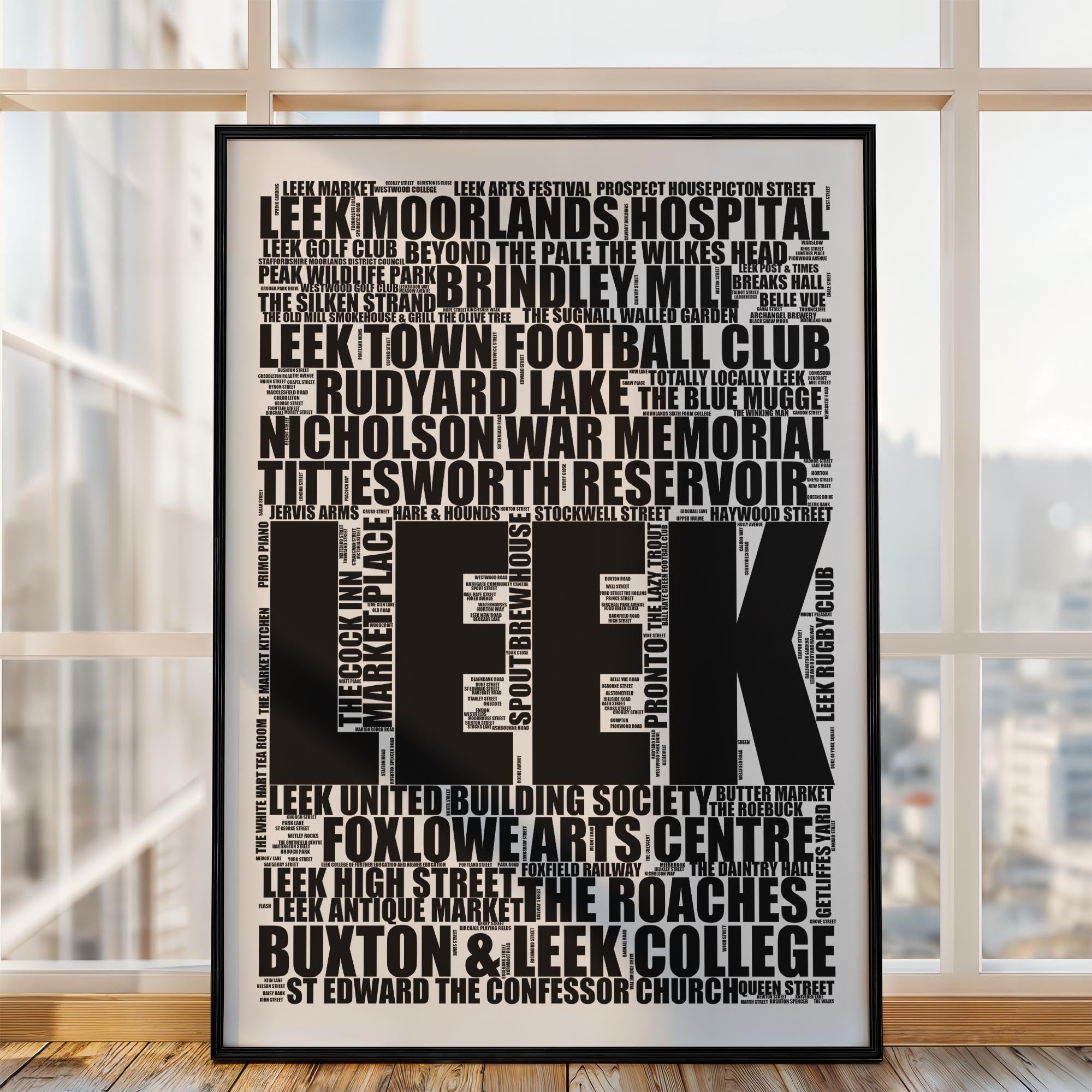 Leek - Premium Typographic Word Cloud Prints, Posters & Gifts