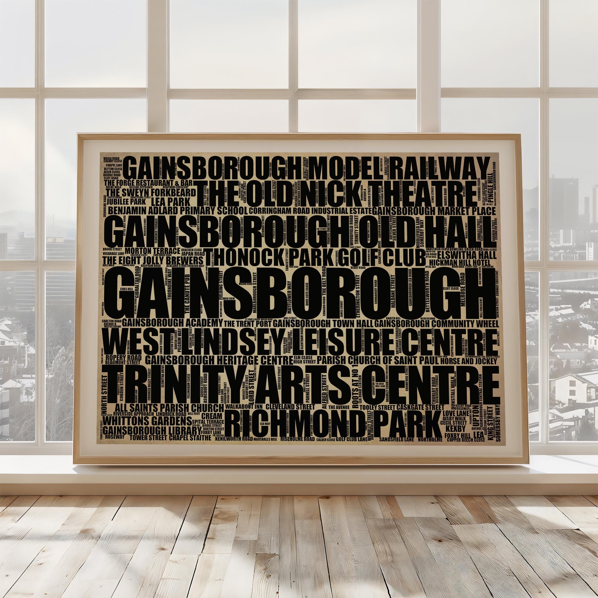 Gainsborough - Premium Typographic Word Cloud Prints, Posters & Gifts