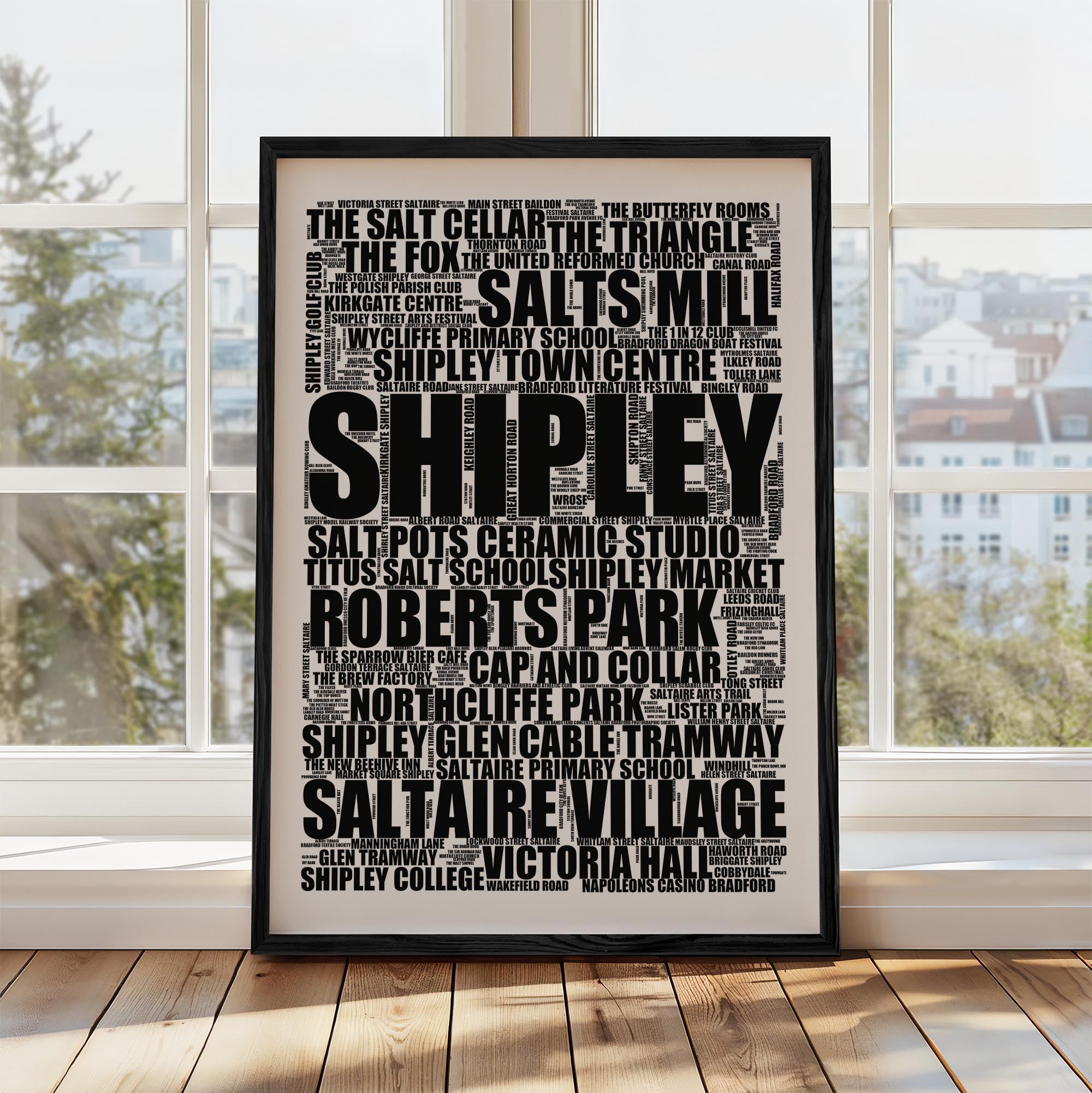 Shipley - Premium Typographic Word Cloud Prints, Posters & Gifts