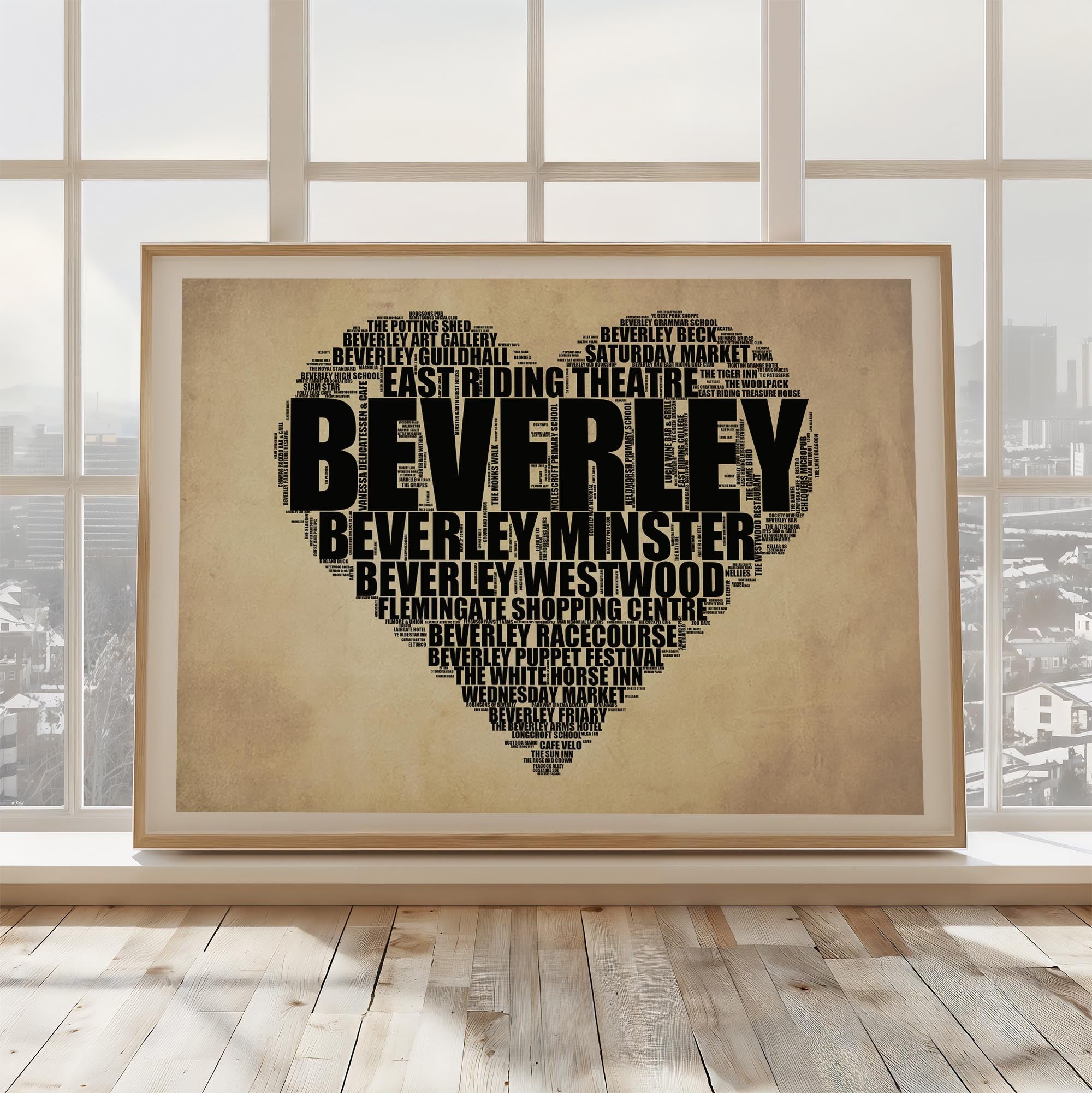 Beverley - Premium Typographic Word Cloud Prints, Posters & Gifts