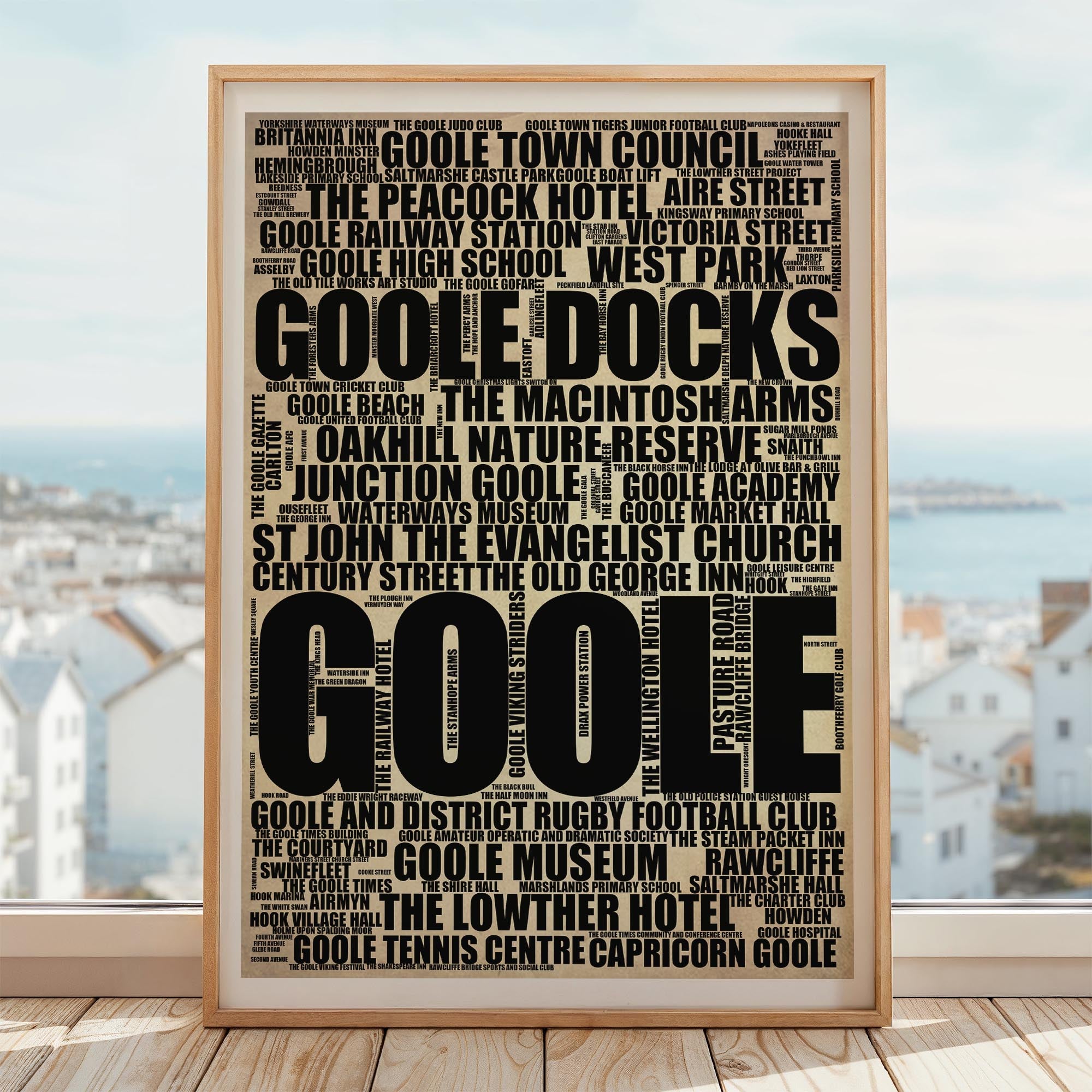 Goole - Premium Typographic Word Cloud Prints, Posters & Gifts