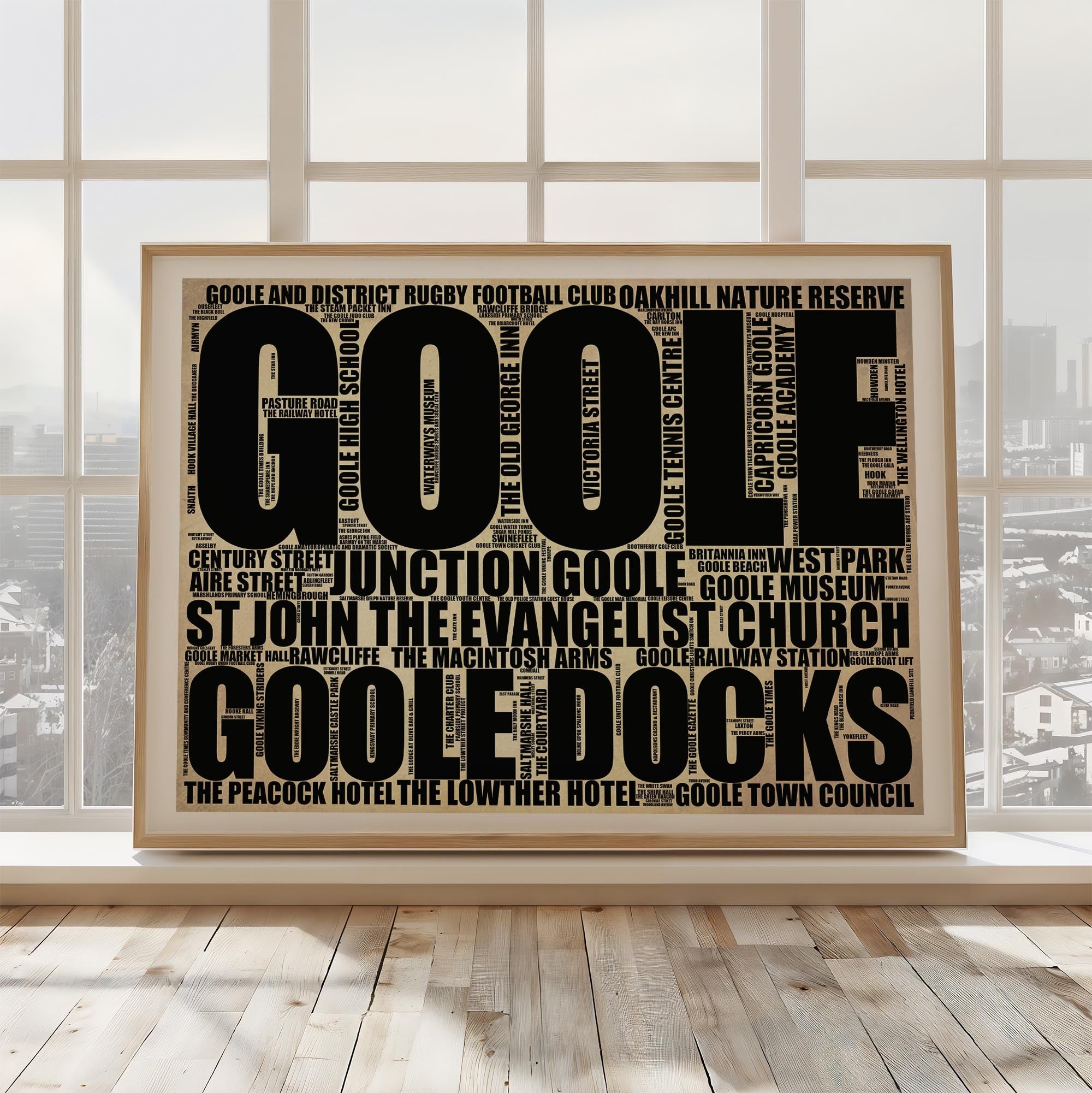 Goole - Premium Typographic Word Cloud Prints, Posters & Gifts