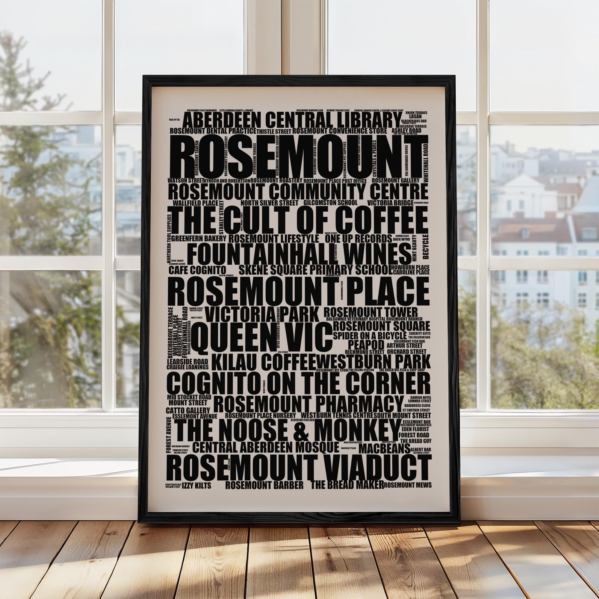 Rosemount - Premium Typographic Art Prints & Gifts