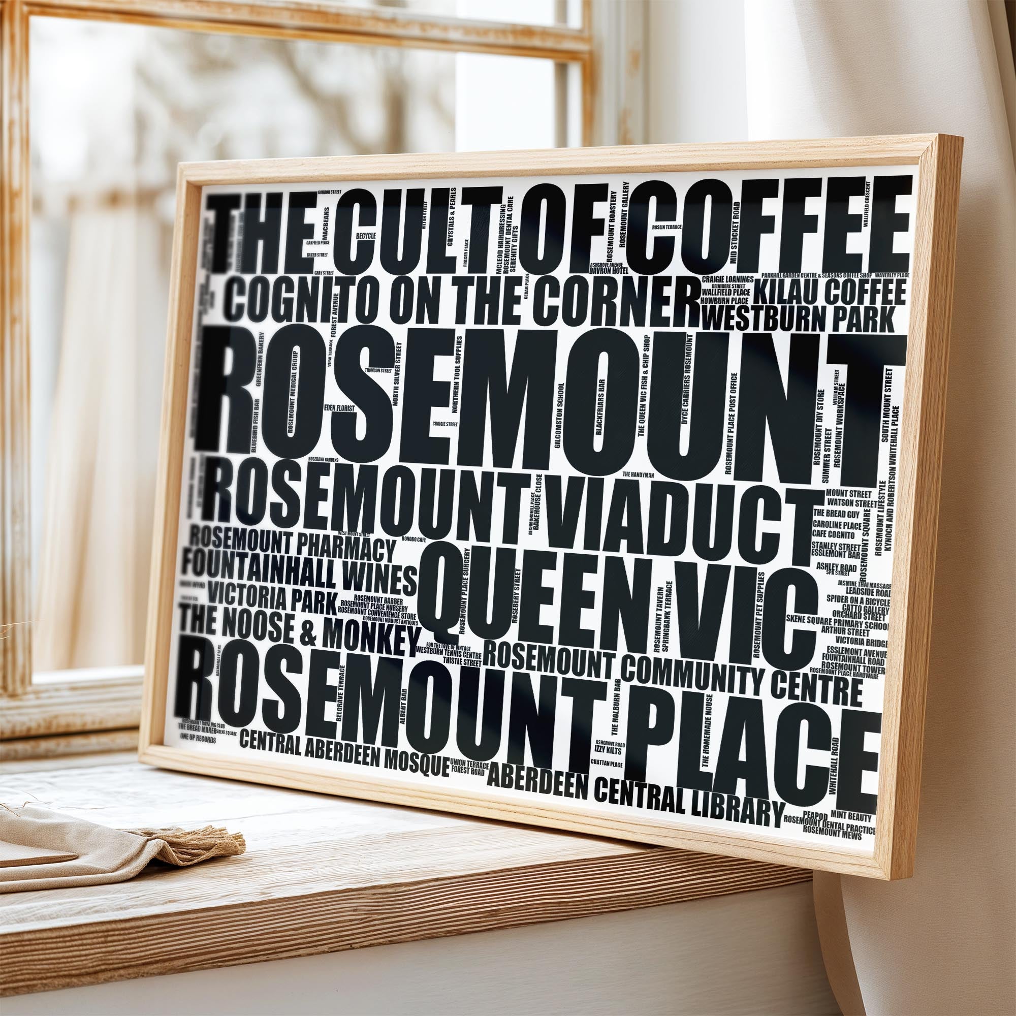 Rosemount - Premium Typographic Art Prints & Gifts