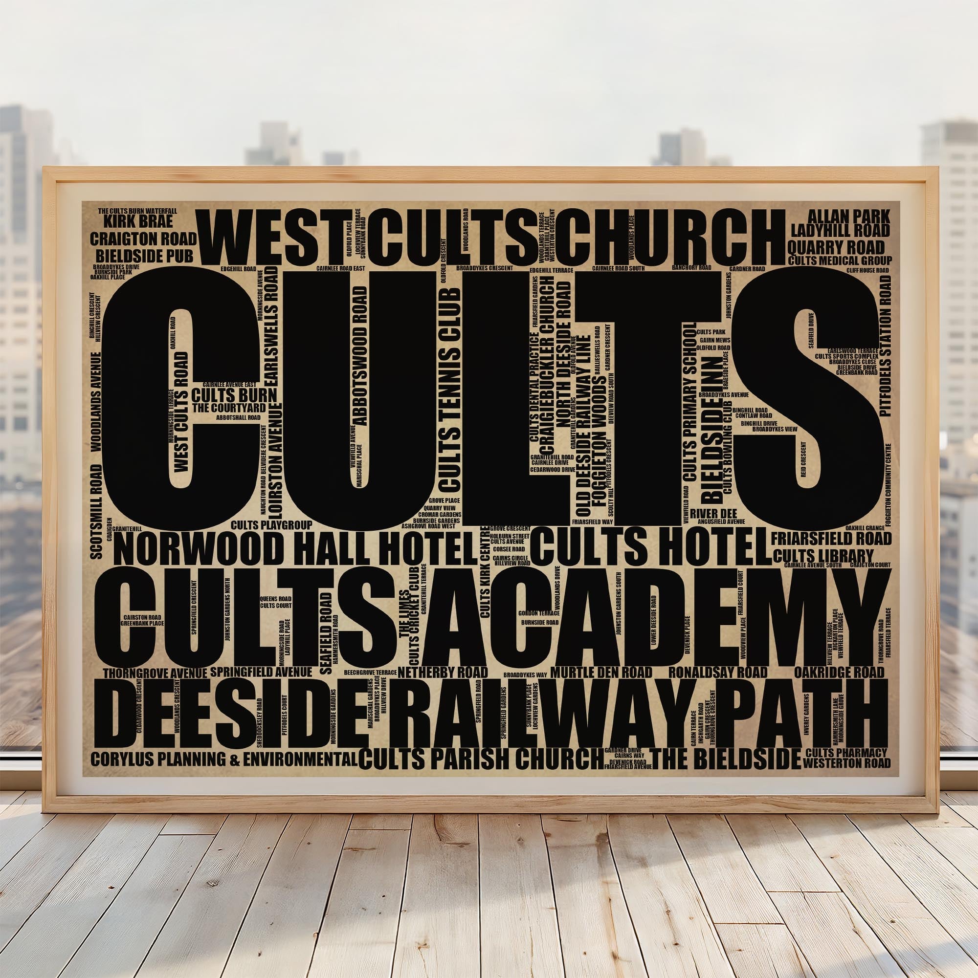 Cults - Premium Typographic Word Cloud Prints, Posters & Gifts