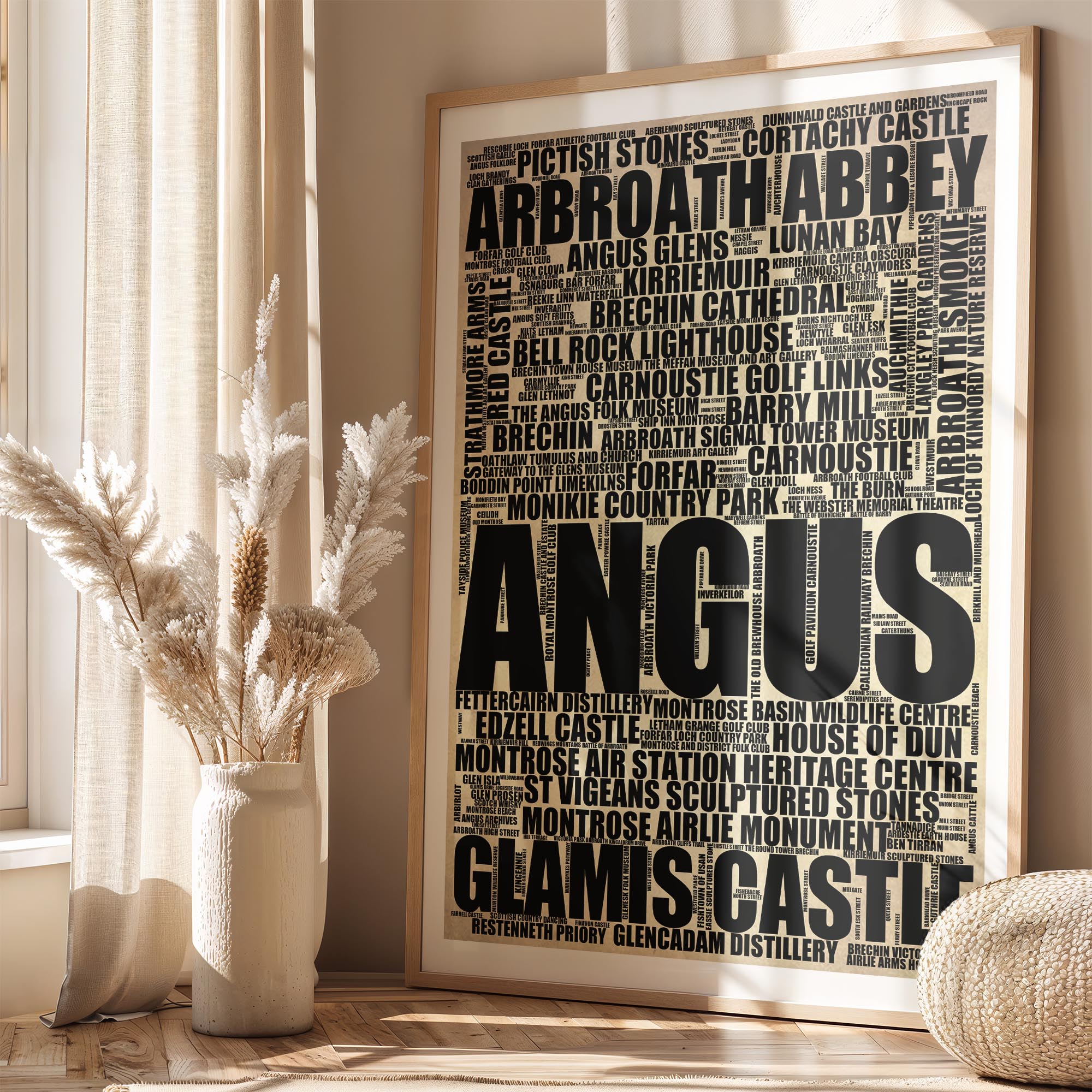 Angus - Premium Typographic Word Cloud Prints, Posters & Gifts