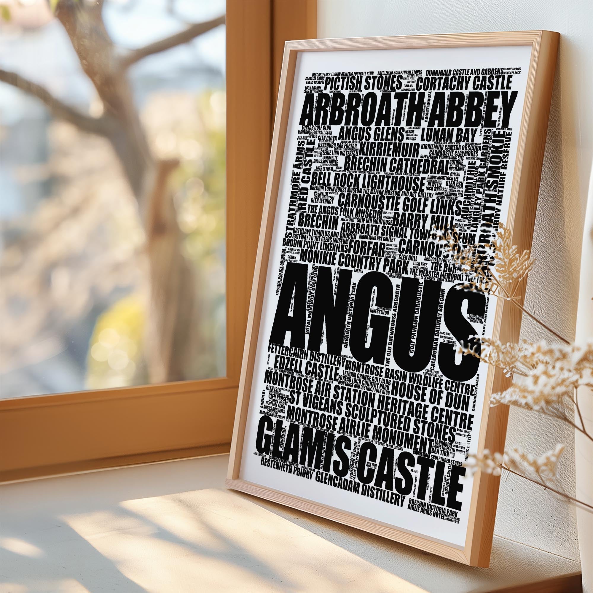 Angus - Premium Typographic Word Cloud Prints, Posters & Gifts