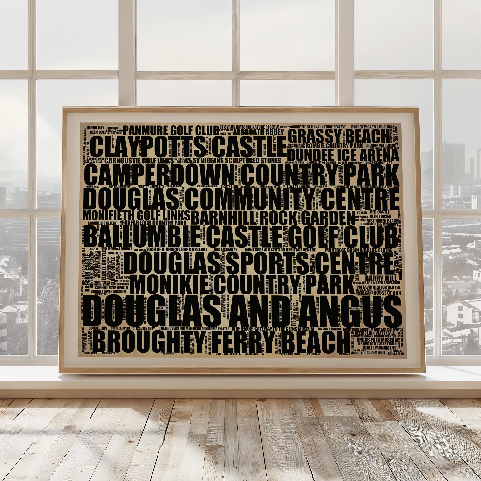 Douglas and Angus - Premium Typographic Word Cloud Prints, Posters & Gifts