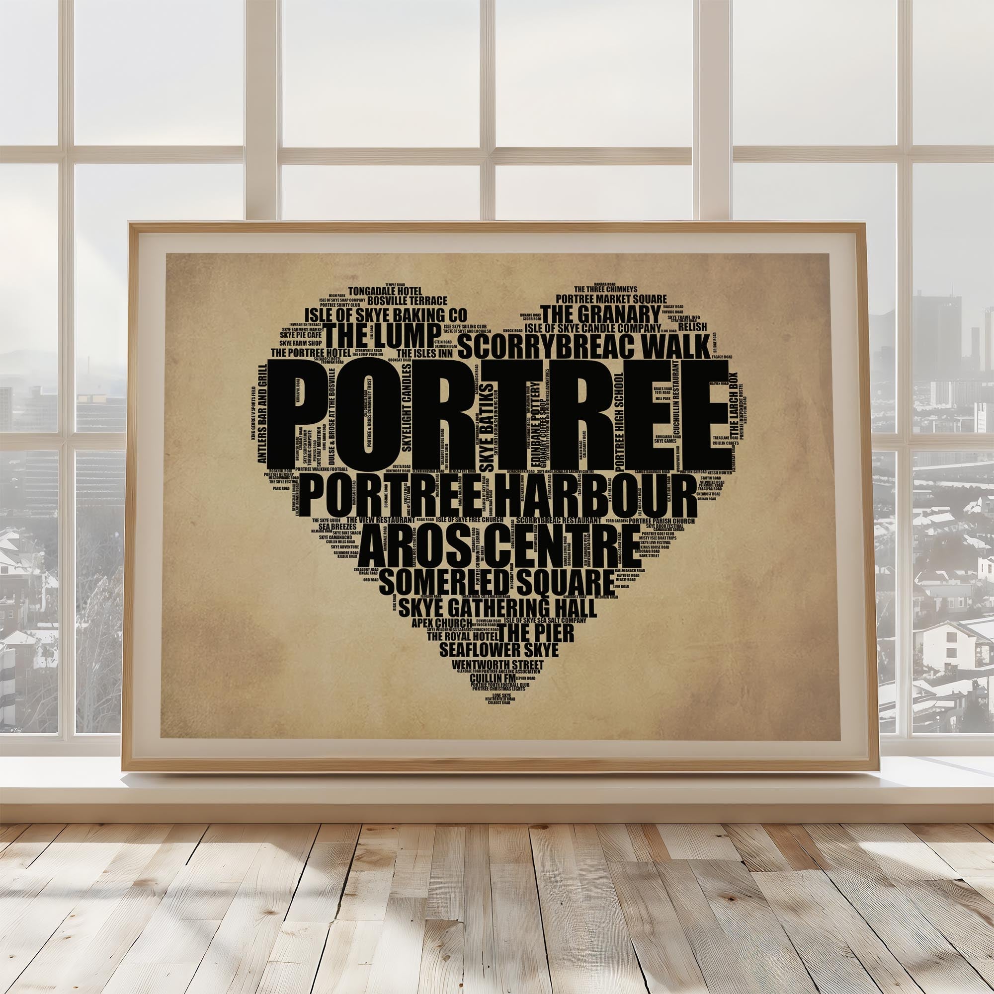 Portree - Premium Typographic Word Cloud Prints, Posters & Gifts