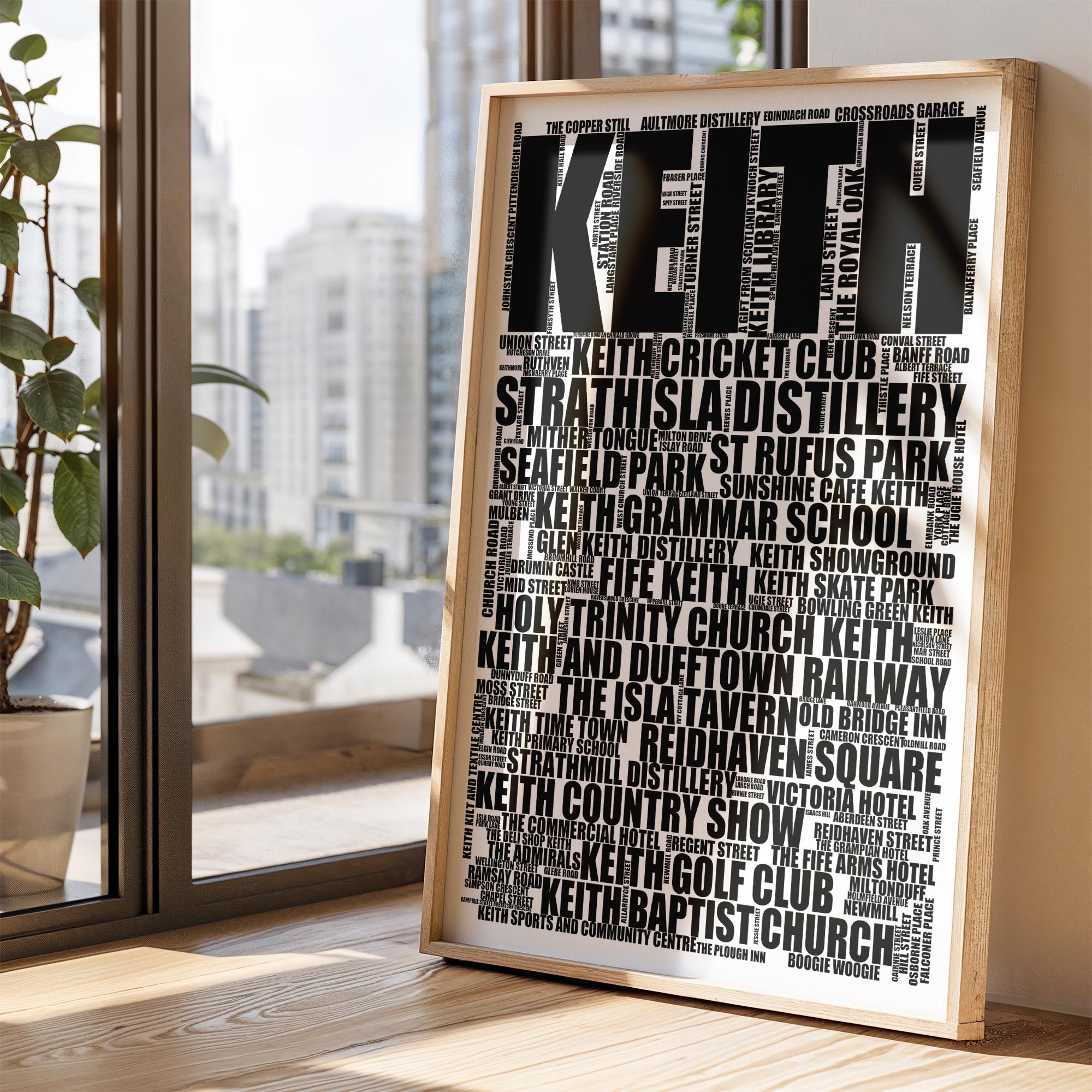 Keith - Premium Typographic Word Cloud Prints, Posters & Gifts