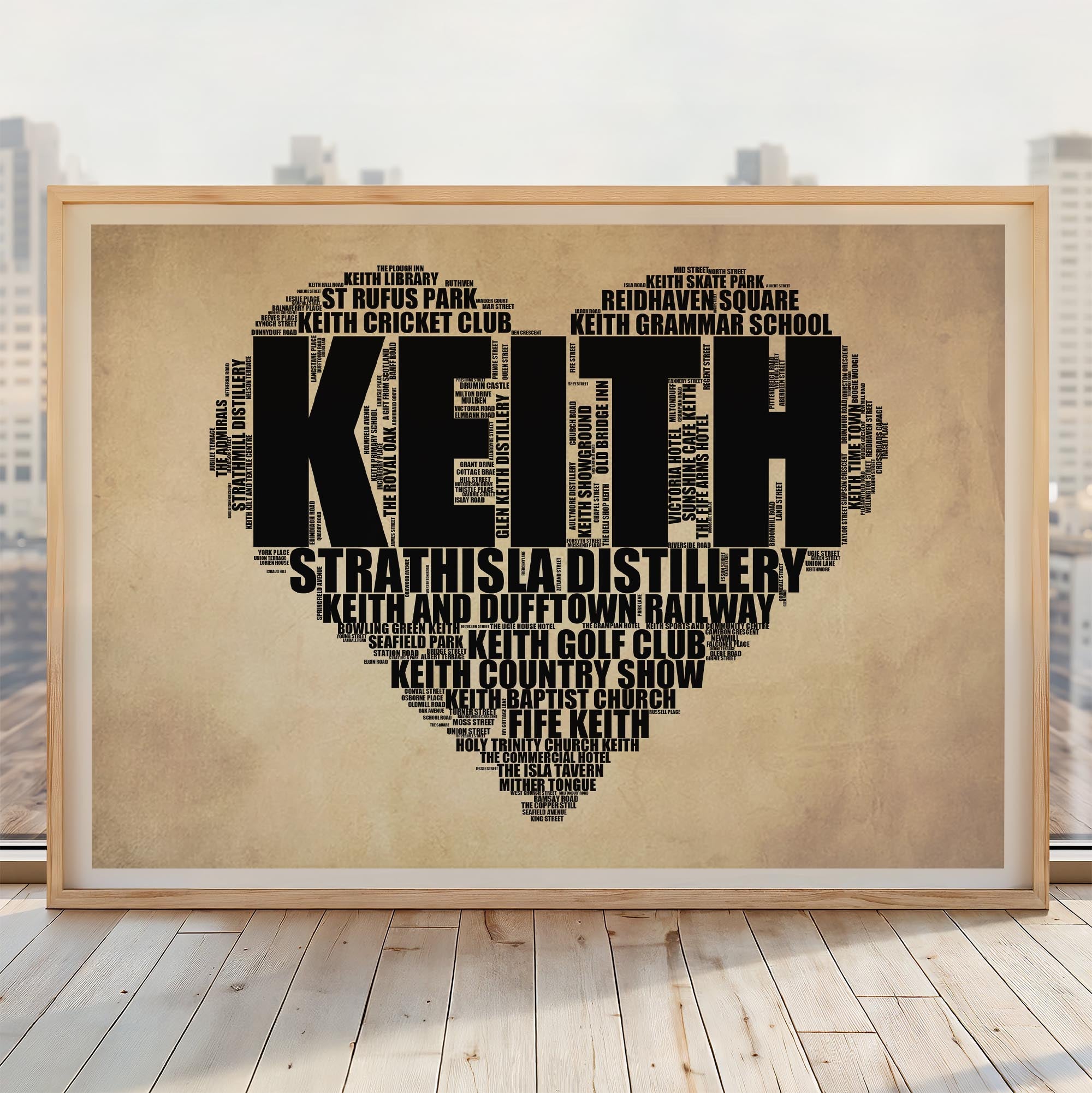 Keith - Premium Typographic Word Cloud Prints, Posters & Gifts