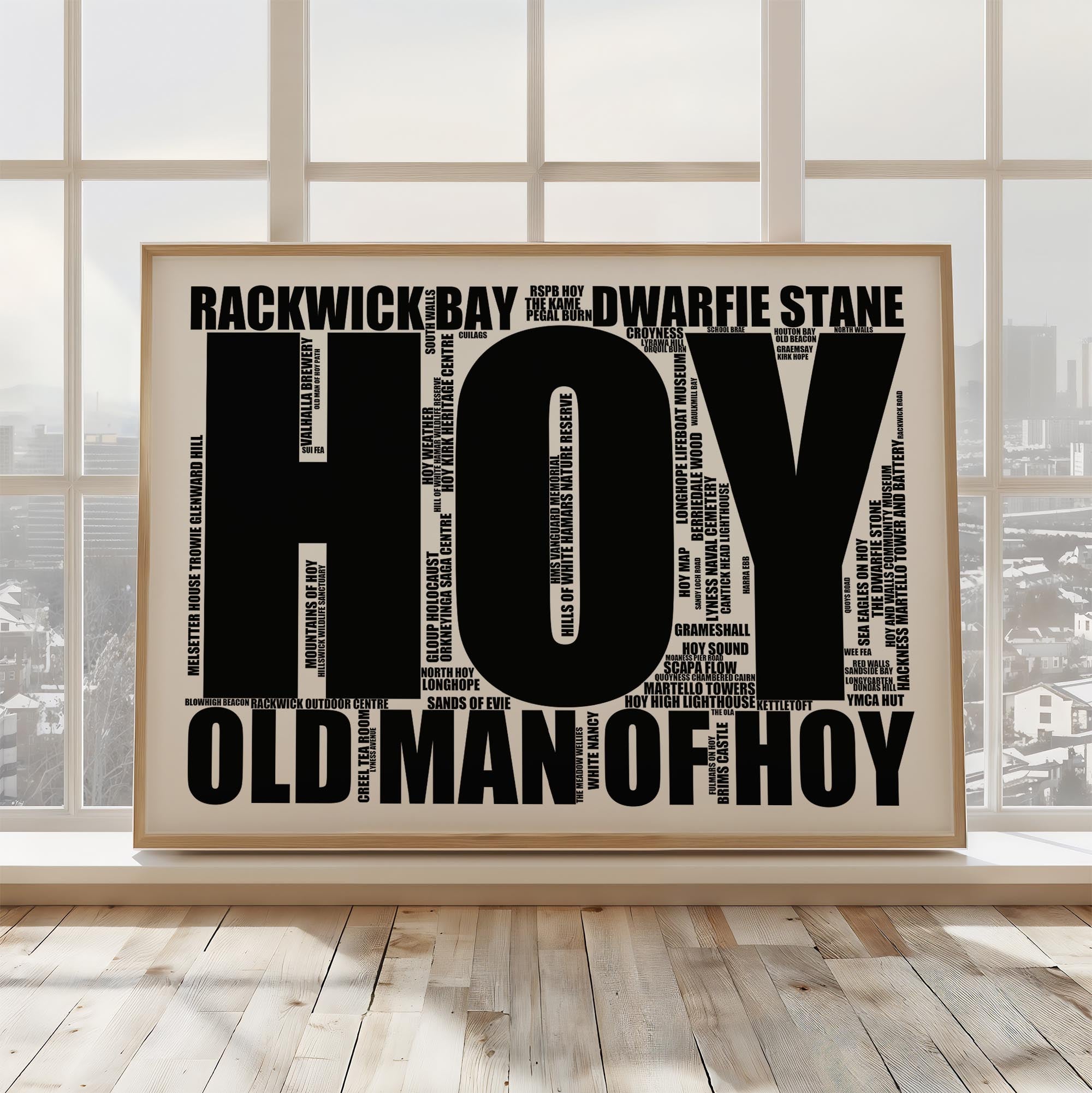 Hoy - Premium Typographic Word Cloud Prints, Posters & Gifts