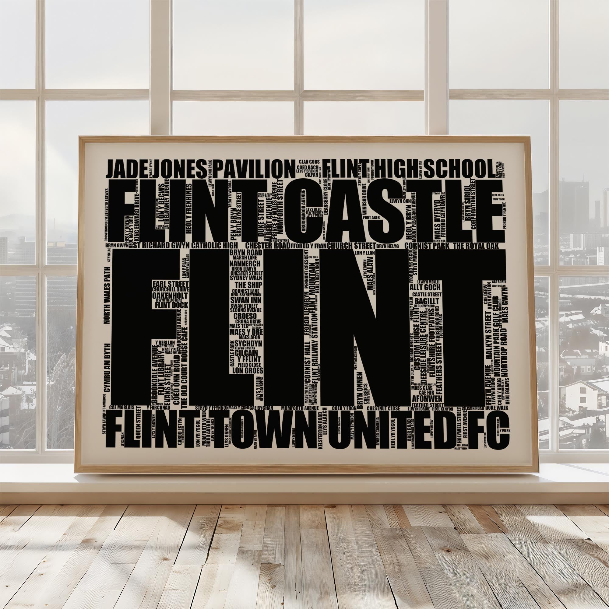 Flint - Premium Typographic Word Cloud Prints, Posters & Gifts