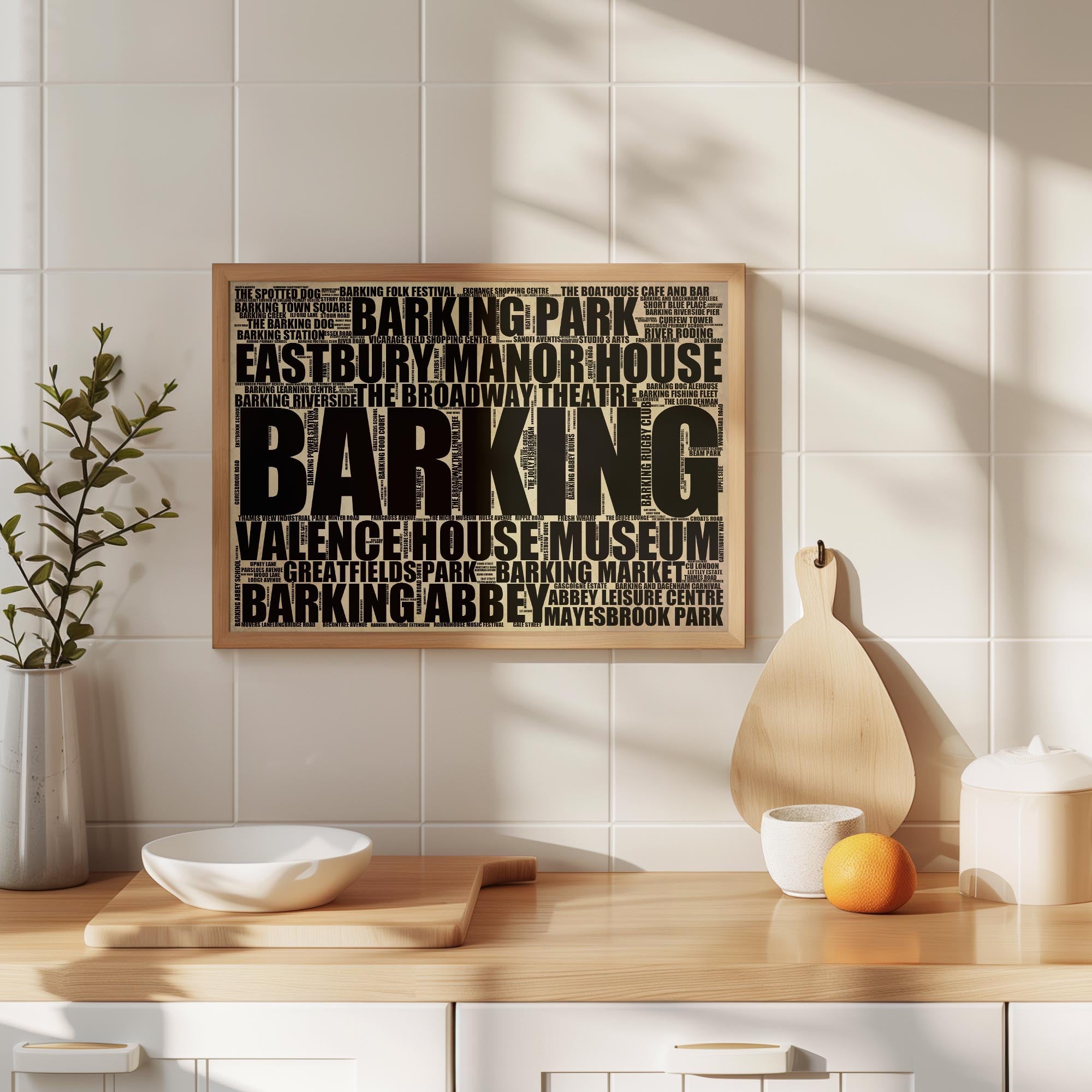 Barking - Premium Typographic Word Cloud Prints, Posters & Gifts