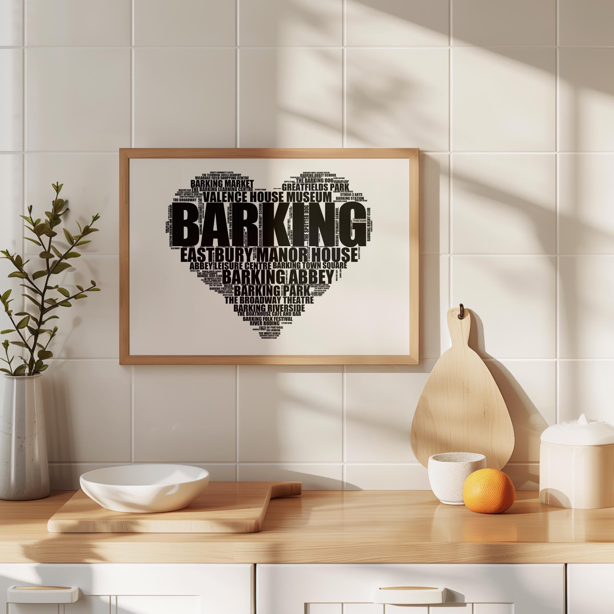 Barking - Premium Typographic Word Cloud Prints, Posters & Gifts