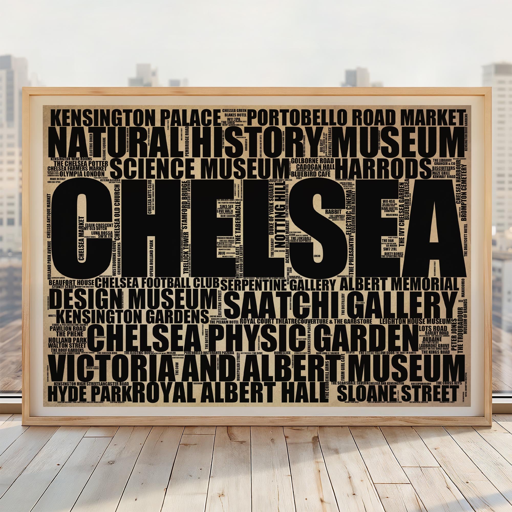 Chelsea - Premium Typographic Word Cloud Prints, Posters & Gifts