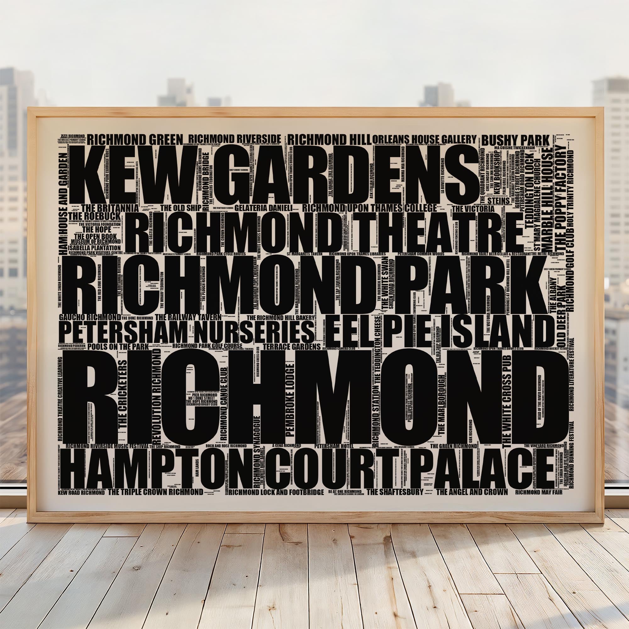 Richmond - Premium Typographic Word Cloud Prints, Posters & Gifts