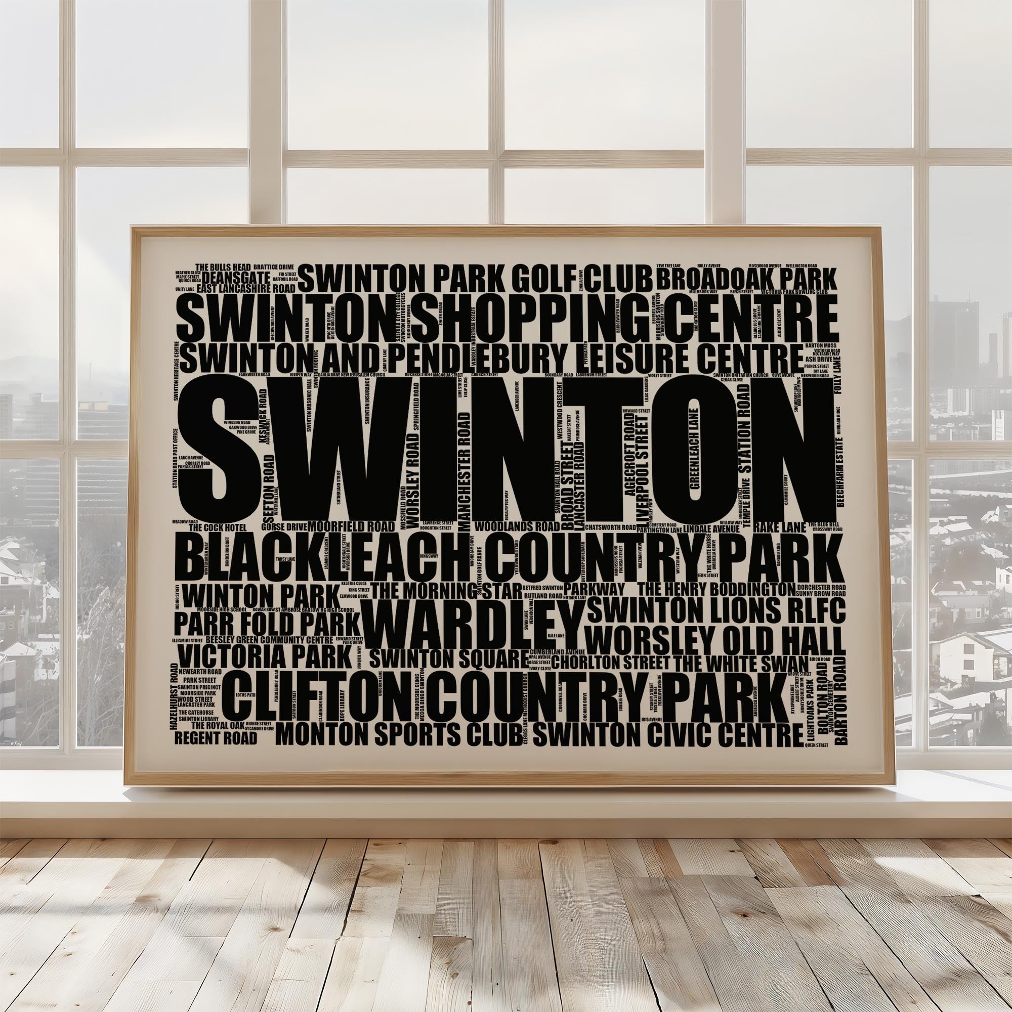 Swinton - Premium Typographic Word Cloud Prints, Posters & Gifts