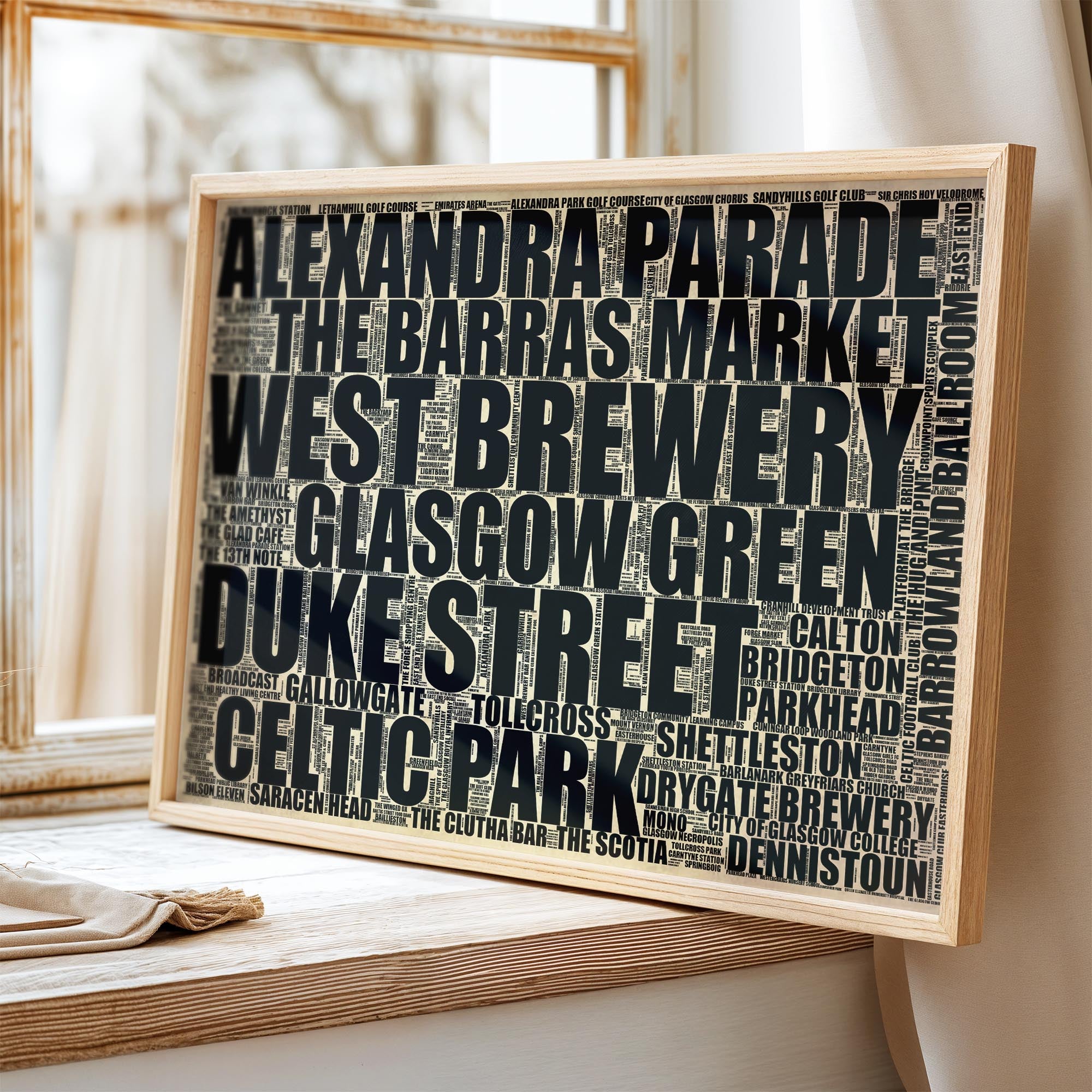 East End - Premium Typographic Word Cloud Prints, Posters & Gifts