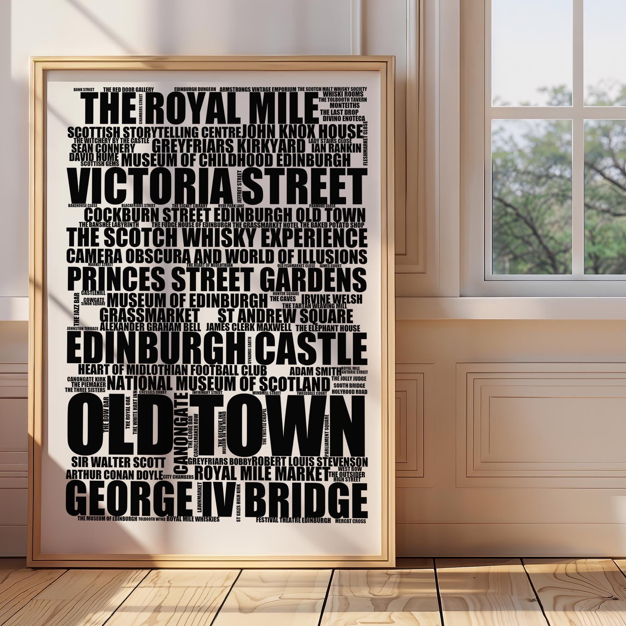 Old Town - Premium Typographic Word Cloud Prints, Posters & Gifts