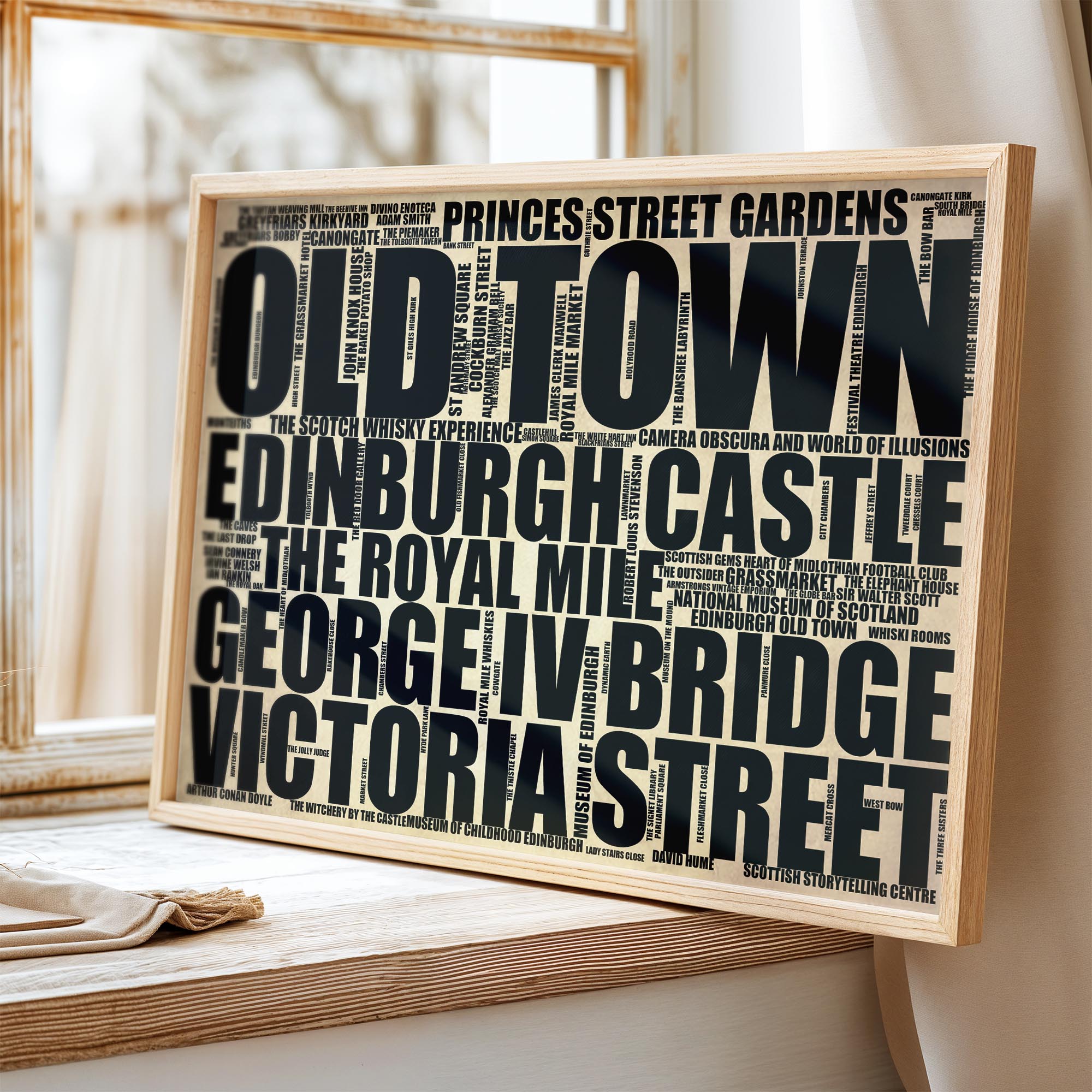 Old Town - Premium Typographic Word Cloud Prints, Posters & Gifts