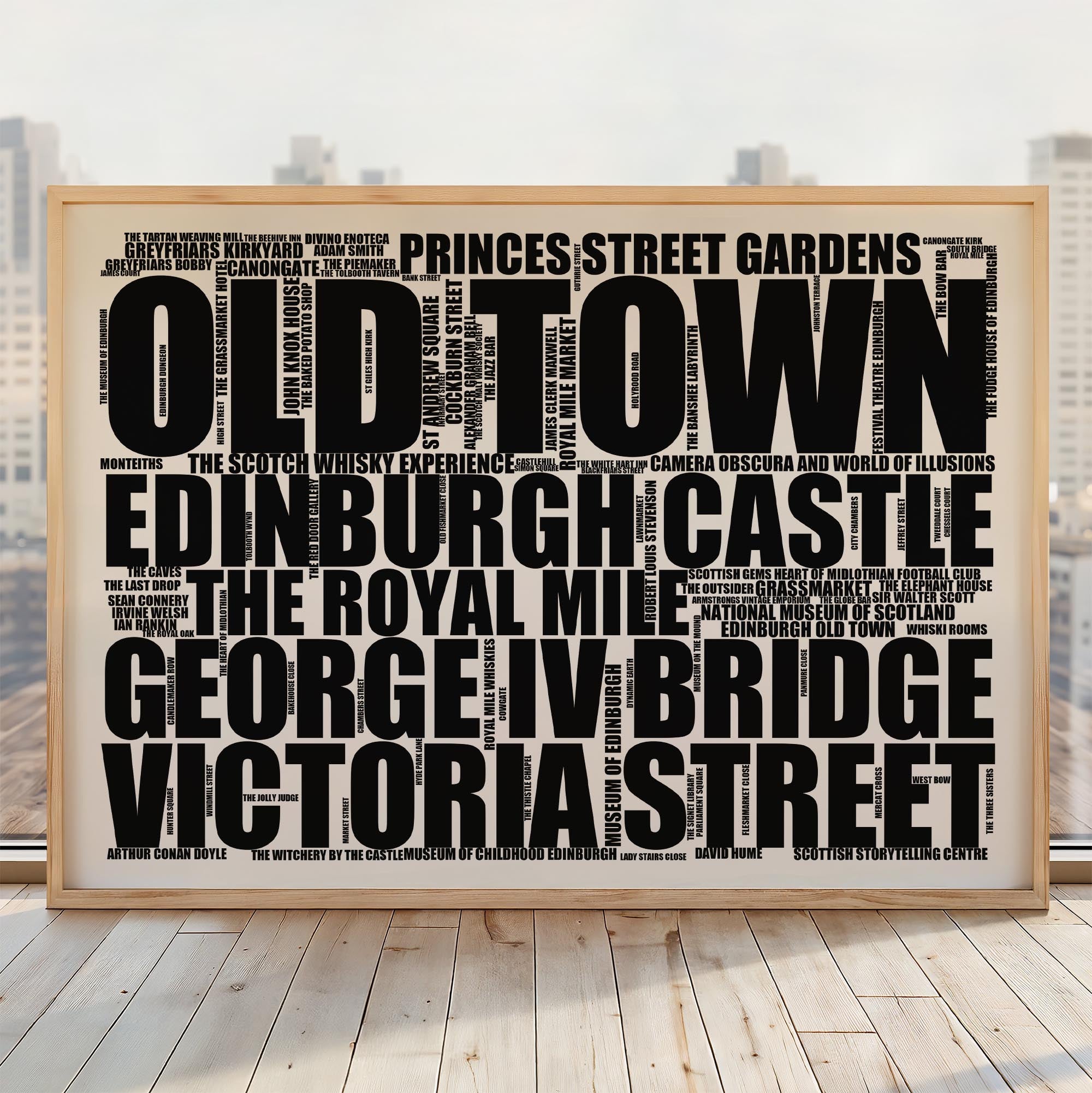 Old Town - Premium Typographic Word Cloud Prints, Posters & Gifts