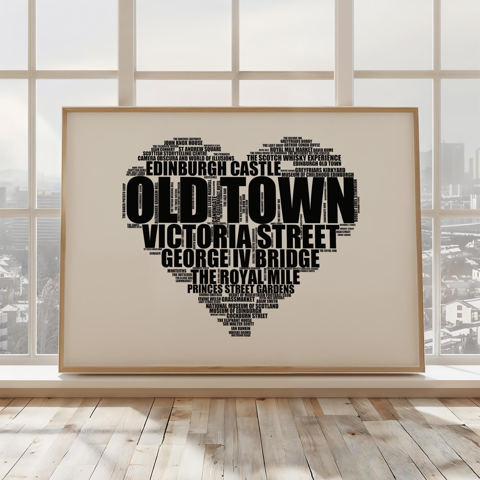 Old Town - Premium Typographic Word Cloud Prints, Posters & Gifts