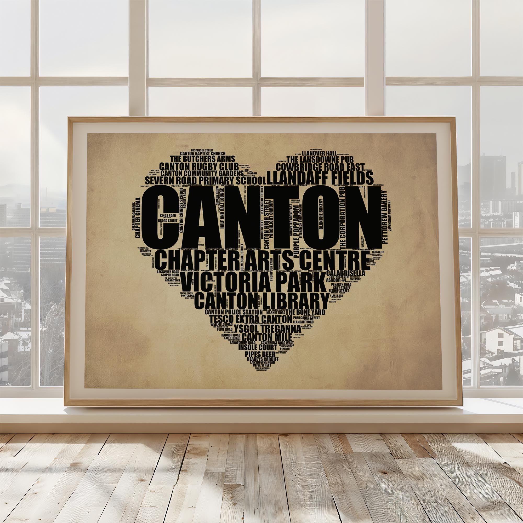 Canton - Premium Typographic Word Cloud Prints, Posters & Gifts