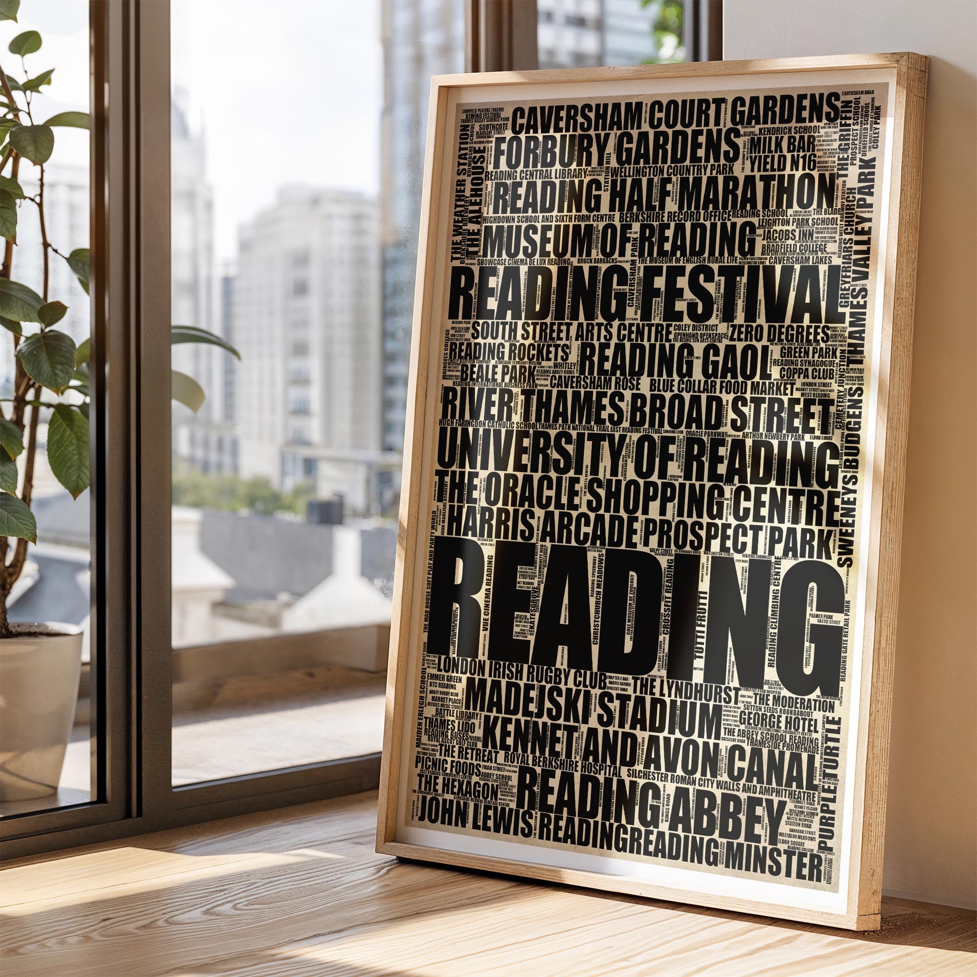 Reading - Premium Typographic Word Cloud Prints, Posters & Gifts