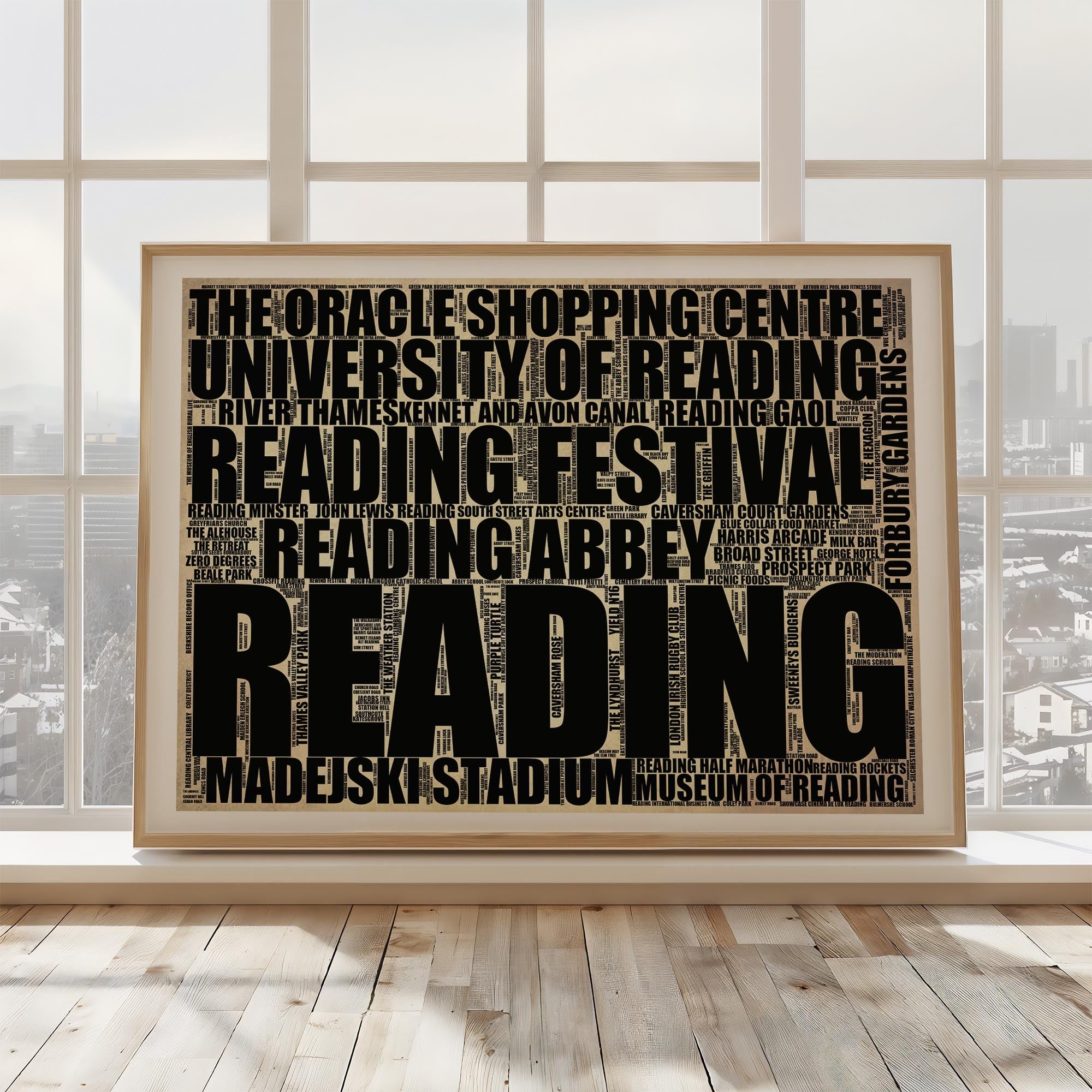 Reading - Premium Typographic Word Cloud Prints, Posters & Gifts