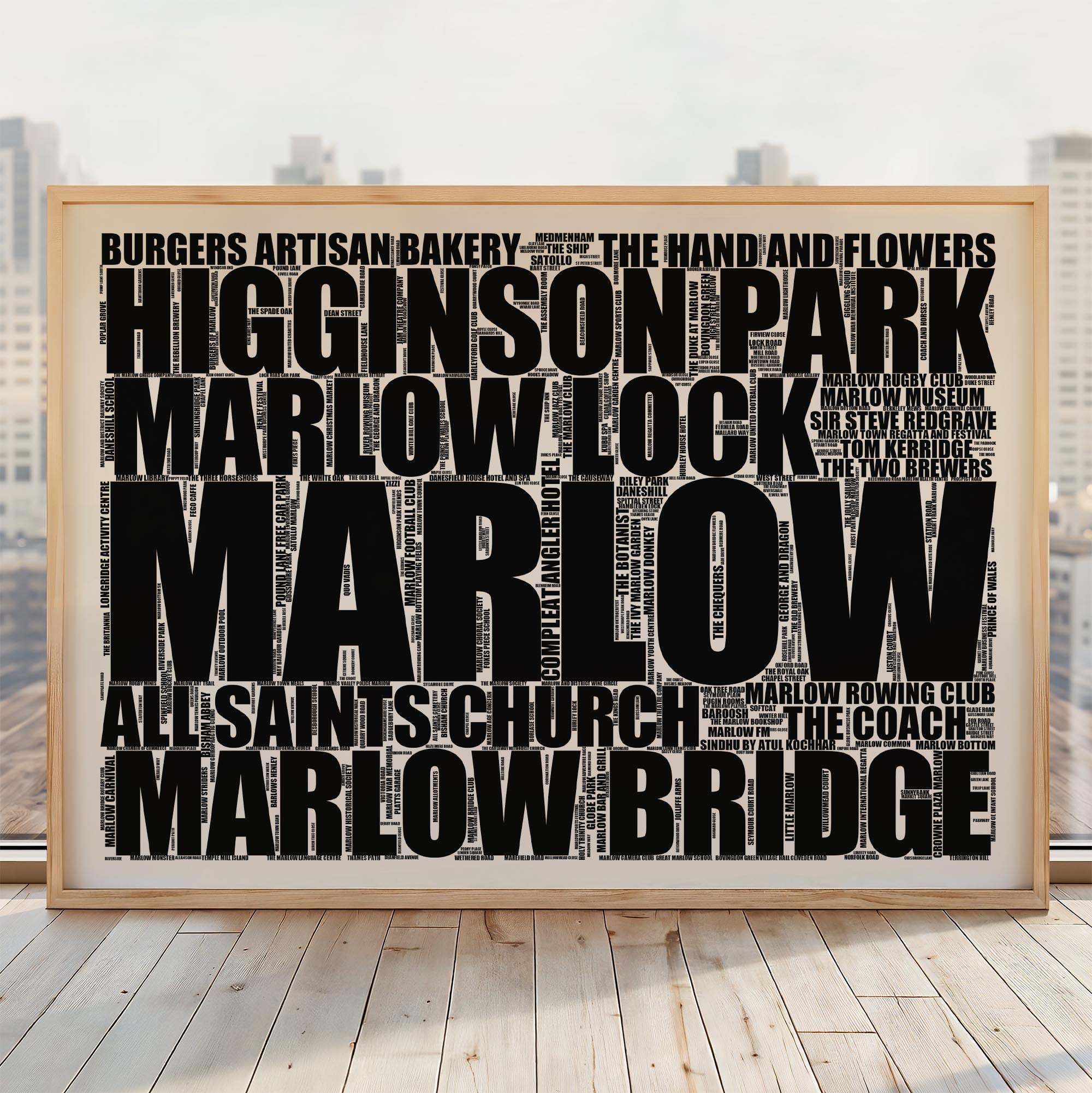 Marlow - Premium Typographic Word Cloud Prints, Posters & Gifts