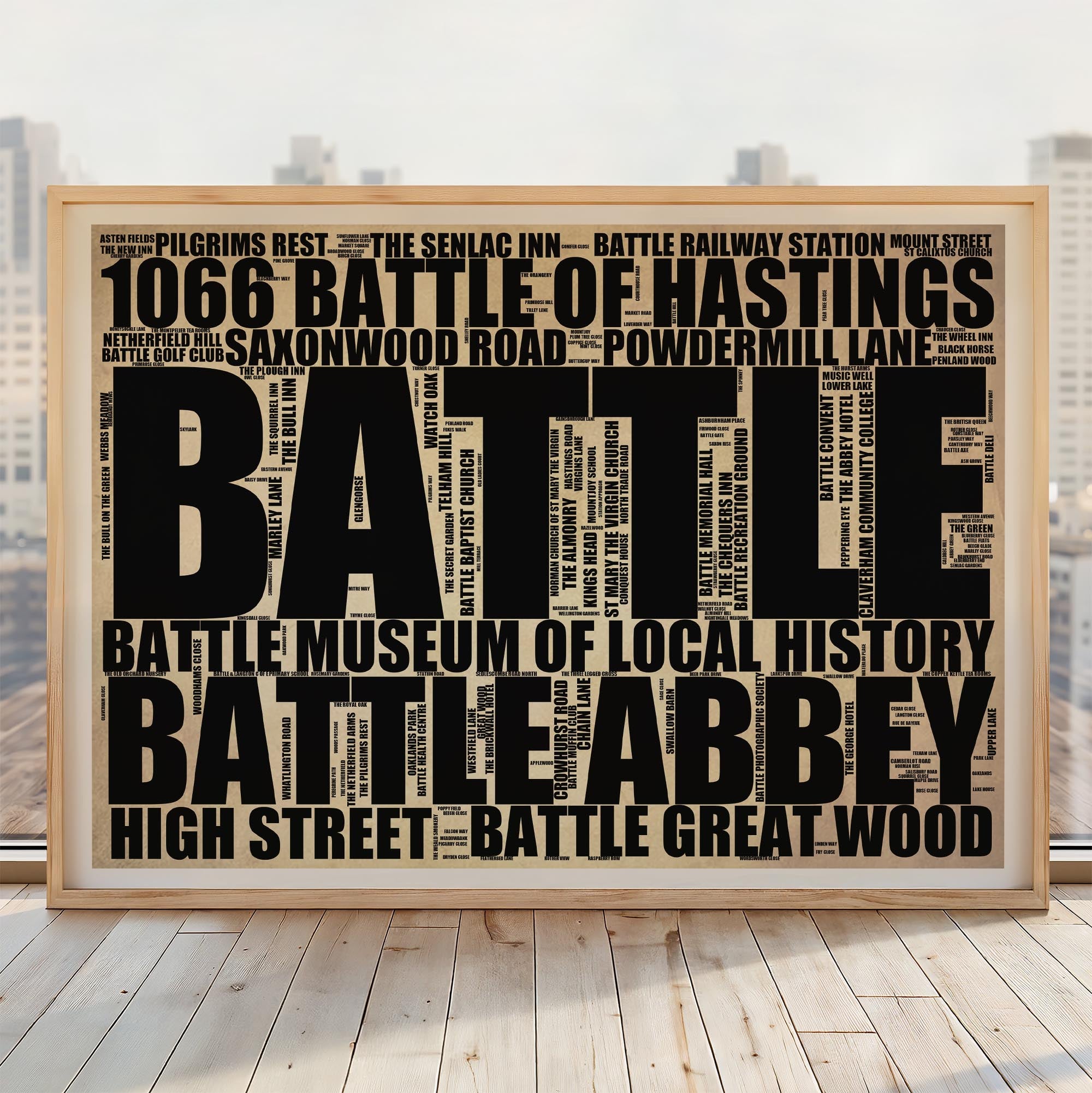 Battle - Premium Typographic Word Cloud Prints, Posters & Gifts