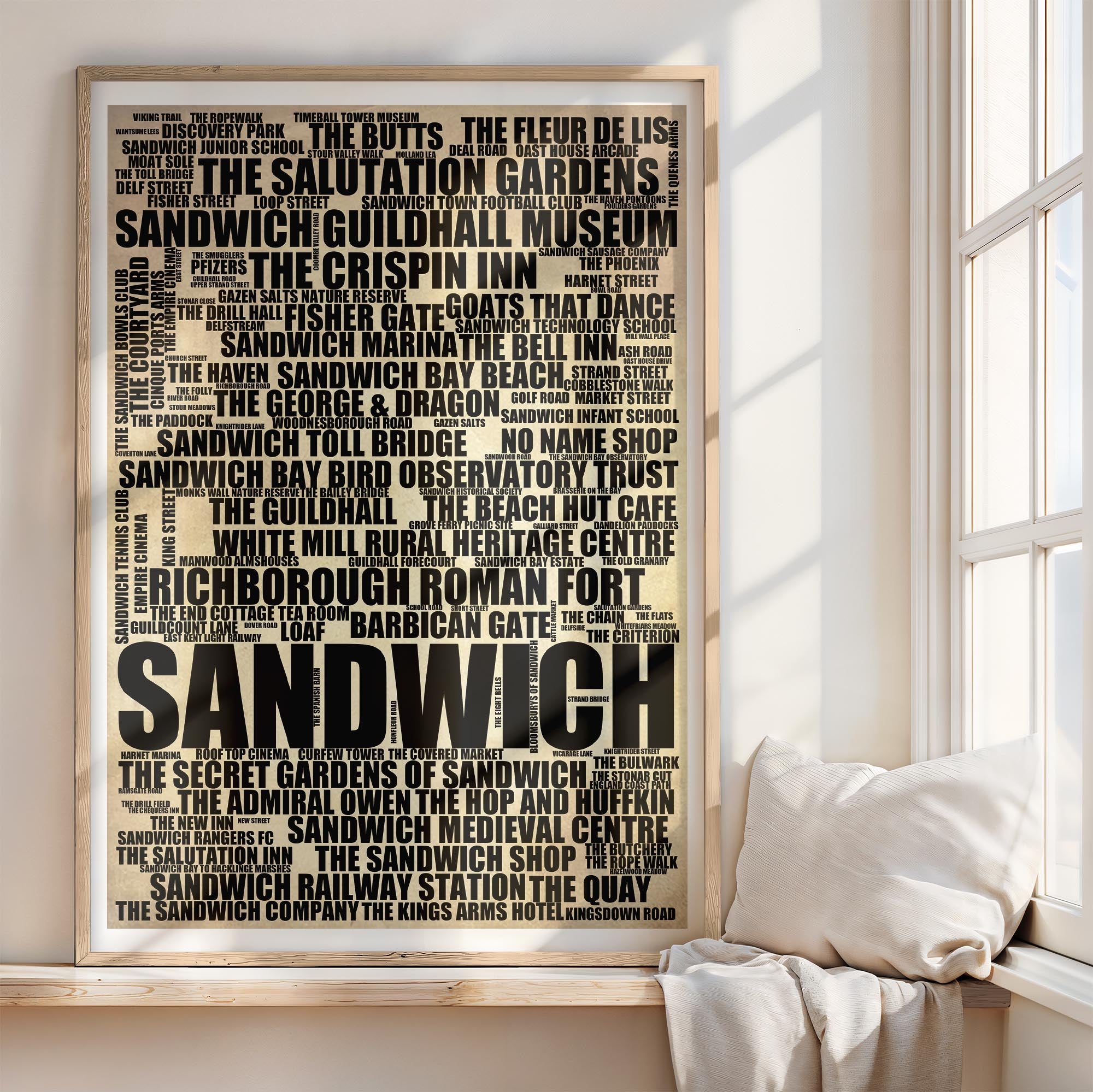 Sandwich - Premium Typographic Word Cloud Prints, Posters & Gifts