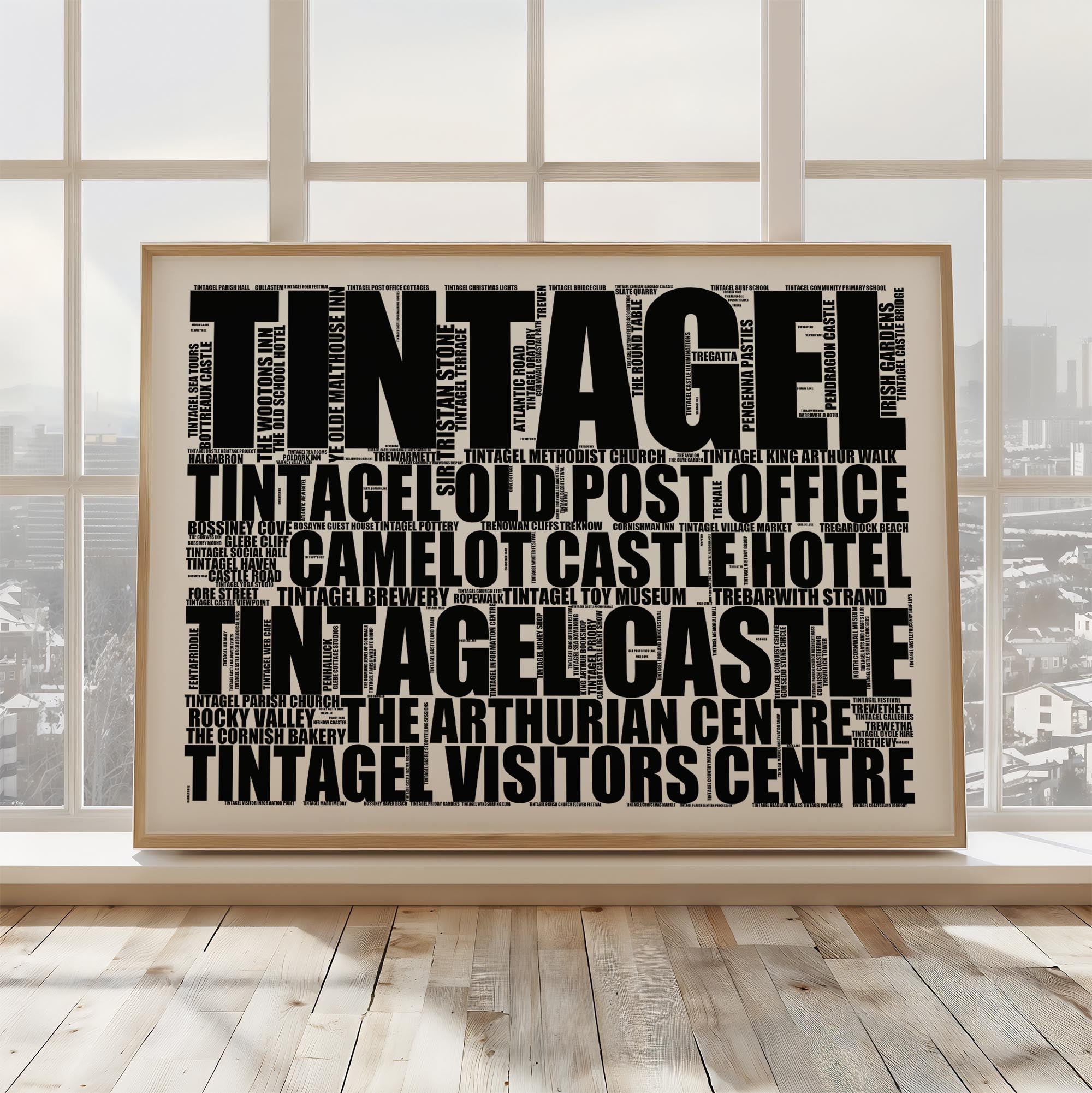 Tintagel - Premium Typographic Word Cloud Prints, Posters & Gifts