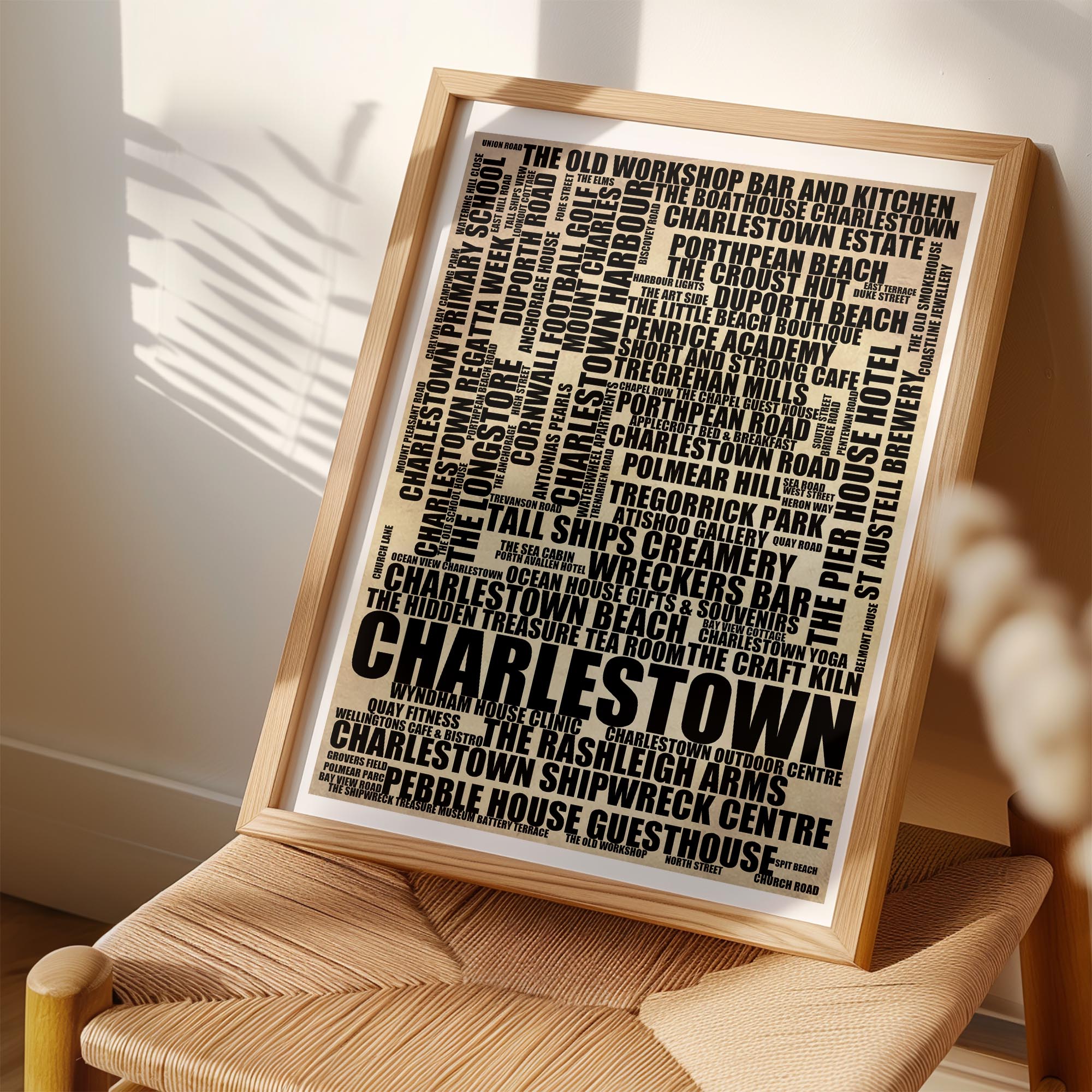 Charlestown - Premium Typographic Word Cloud Prints, Posters & Gifts