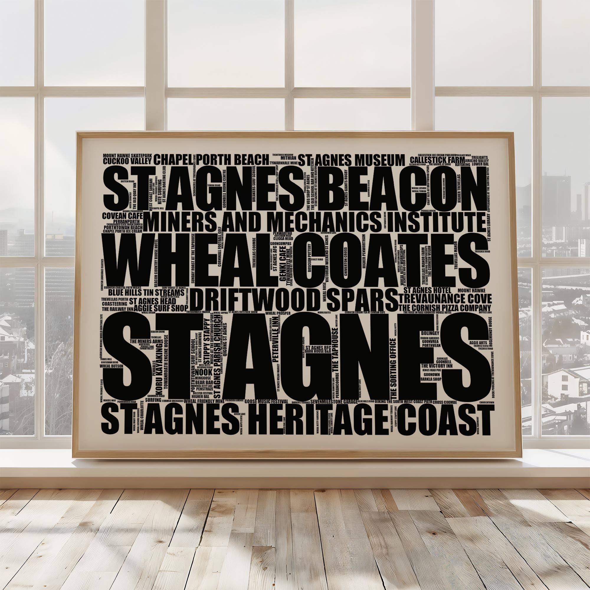 St Agnes - Premium Typographic Word Cloud Prints, Posters & Gifts