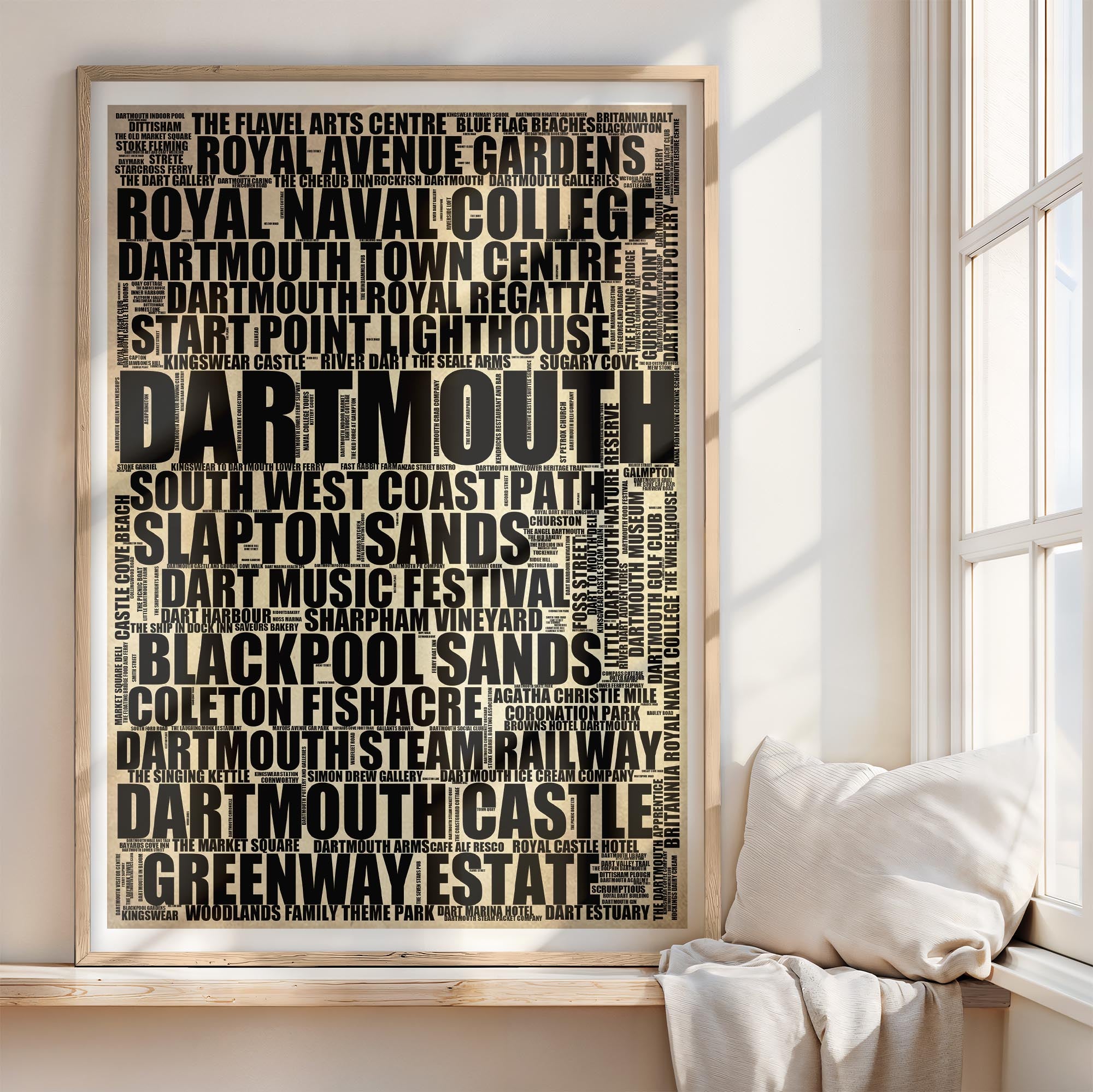 Dartmouth - Premium Typographic Word Cloud Prints, Posters & Gifts