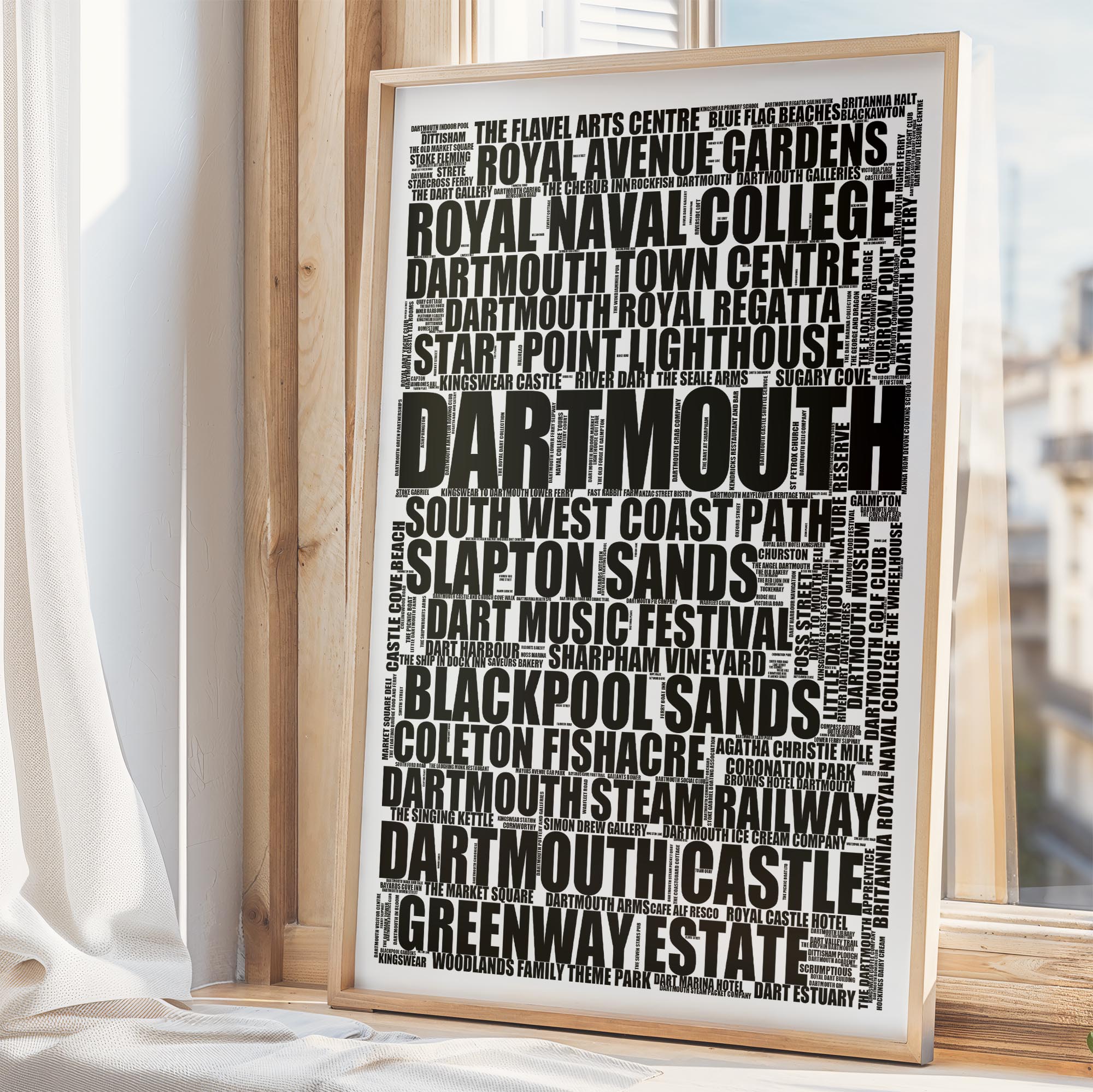 Dartmouth - Premium Typographic Word Cloud Prints, Posters & Gifts