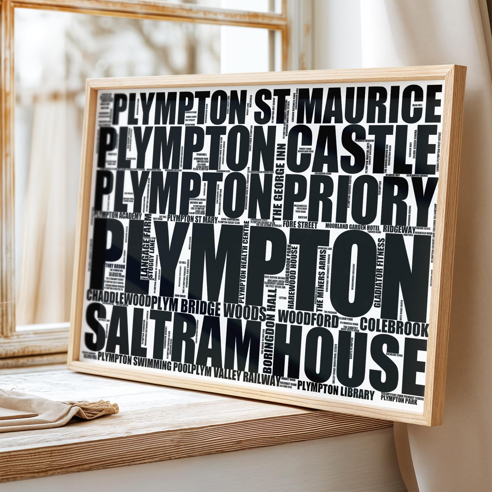 Plympton - Premium Typographic Word Cloud Prints, Posters & Gifts