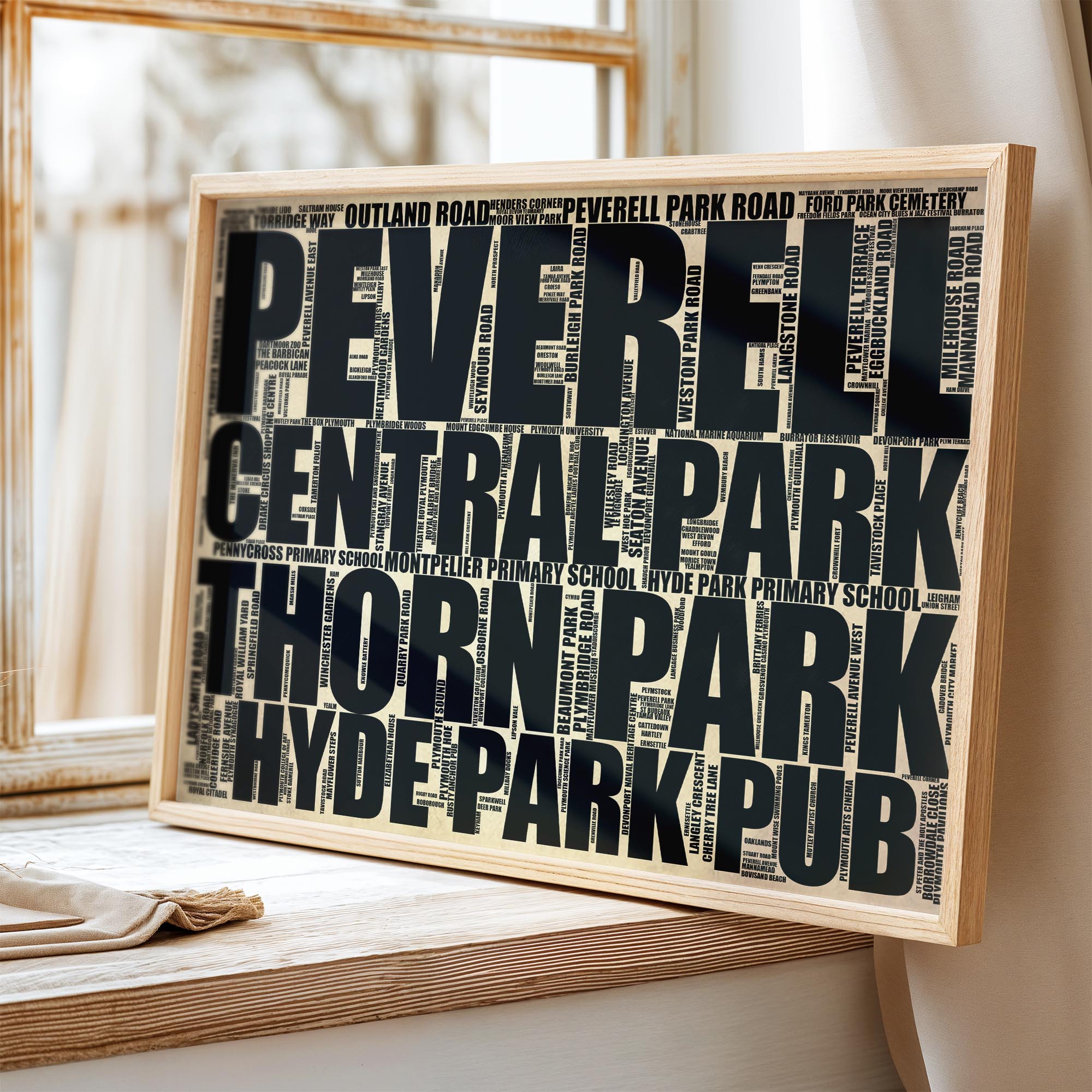 Peverell - Premium Typographic Word Cloud Prints, Posters & Gifts