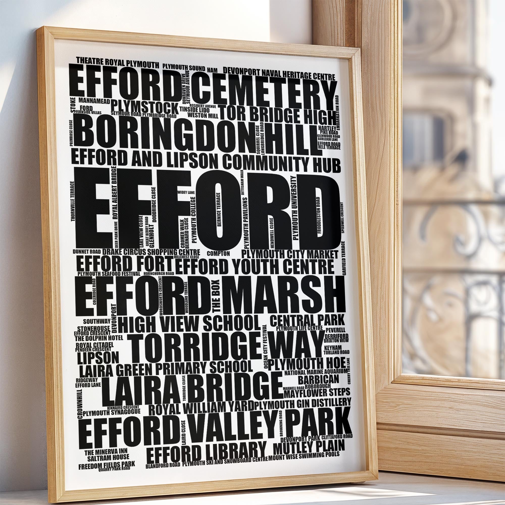 Efford - Premium Typographic Word Cloud Prints, Posters & Gifts