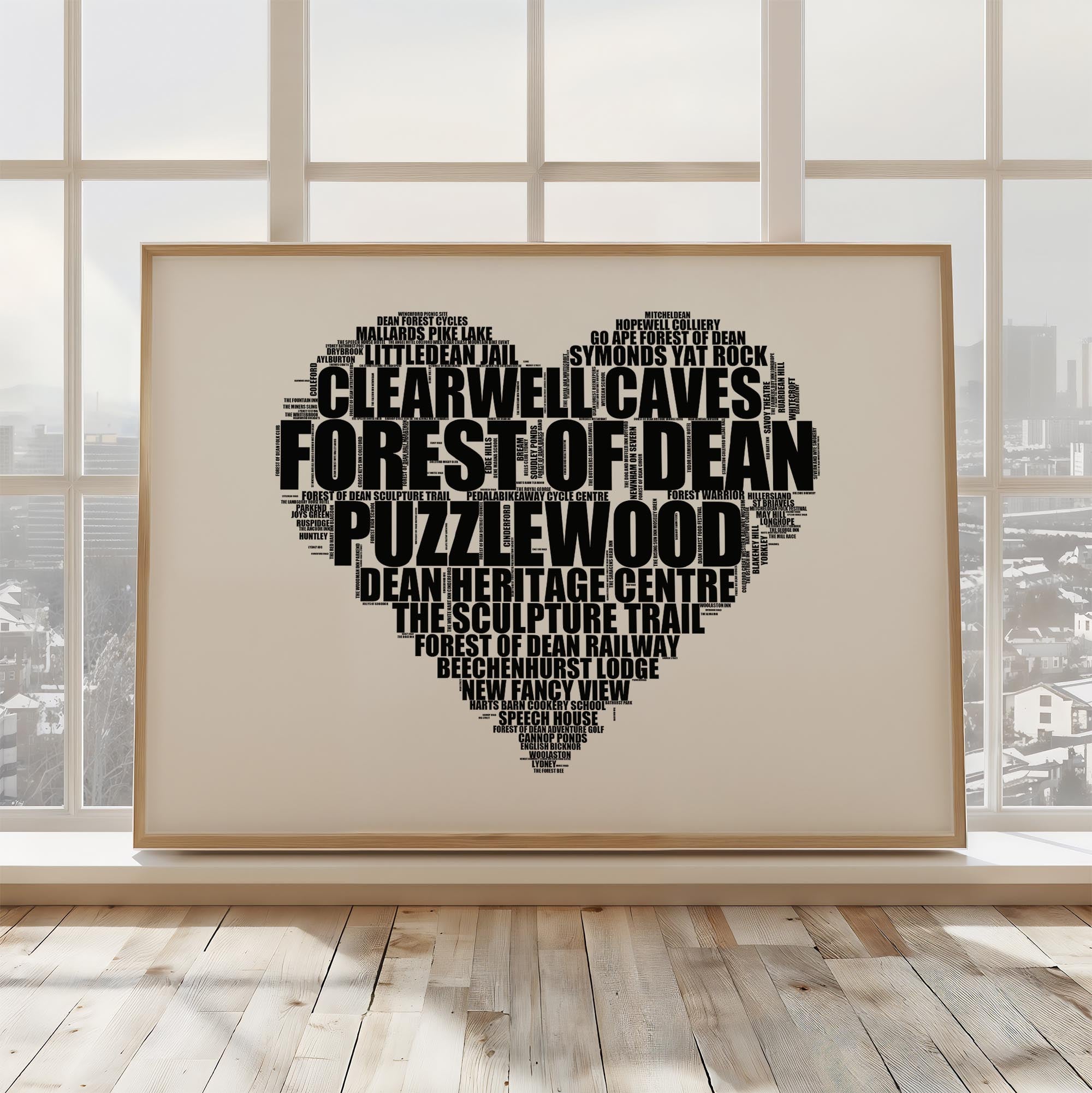 Forest of Dean - Premium Typographic Word Cloud Prints, Posters & Gifts