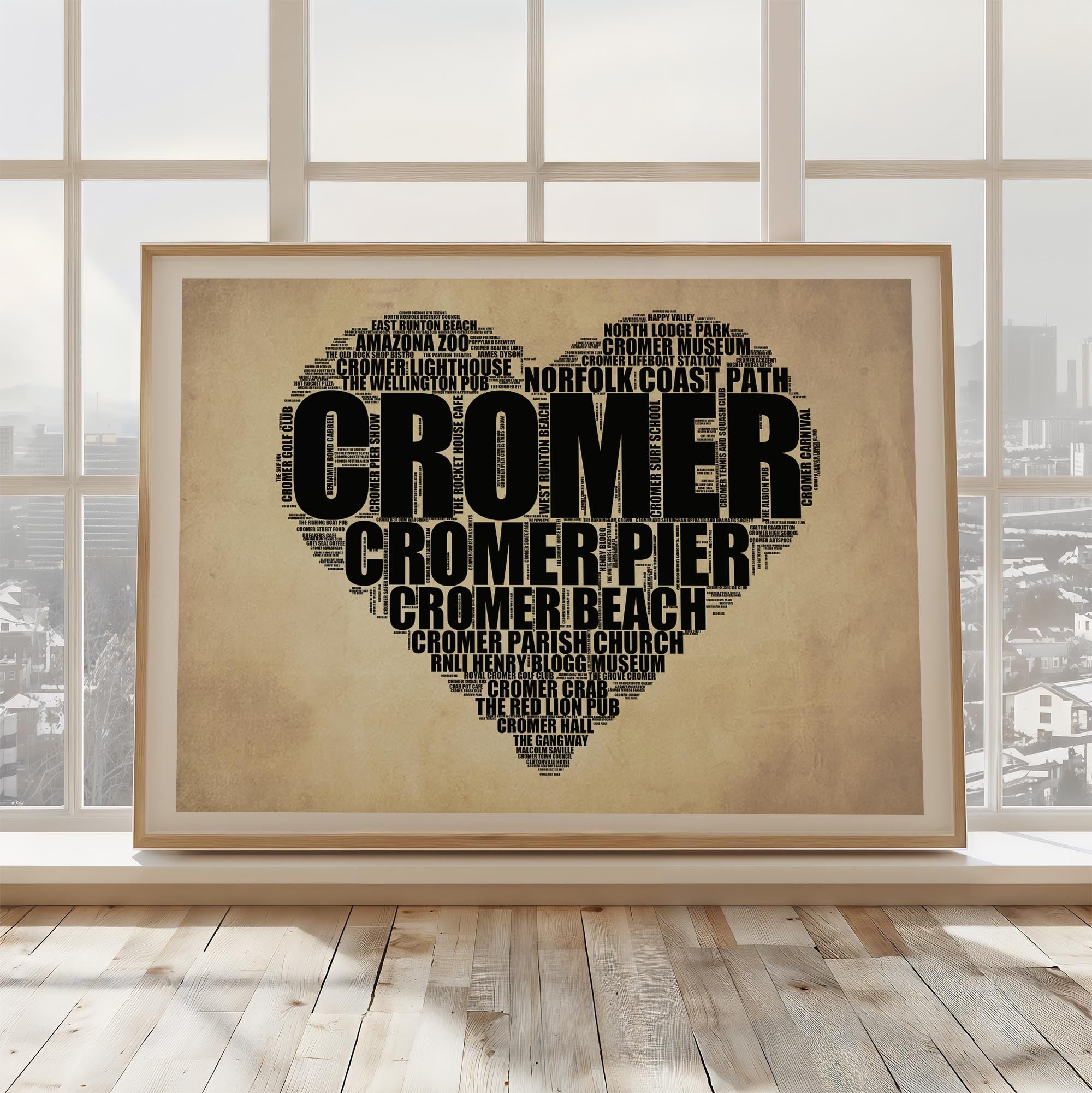 Cromer - Premium Typographic Word Cloud Prints, Posters & Gifts