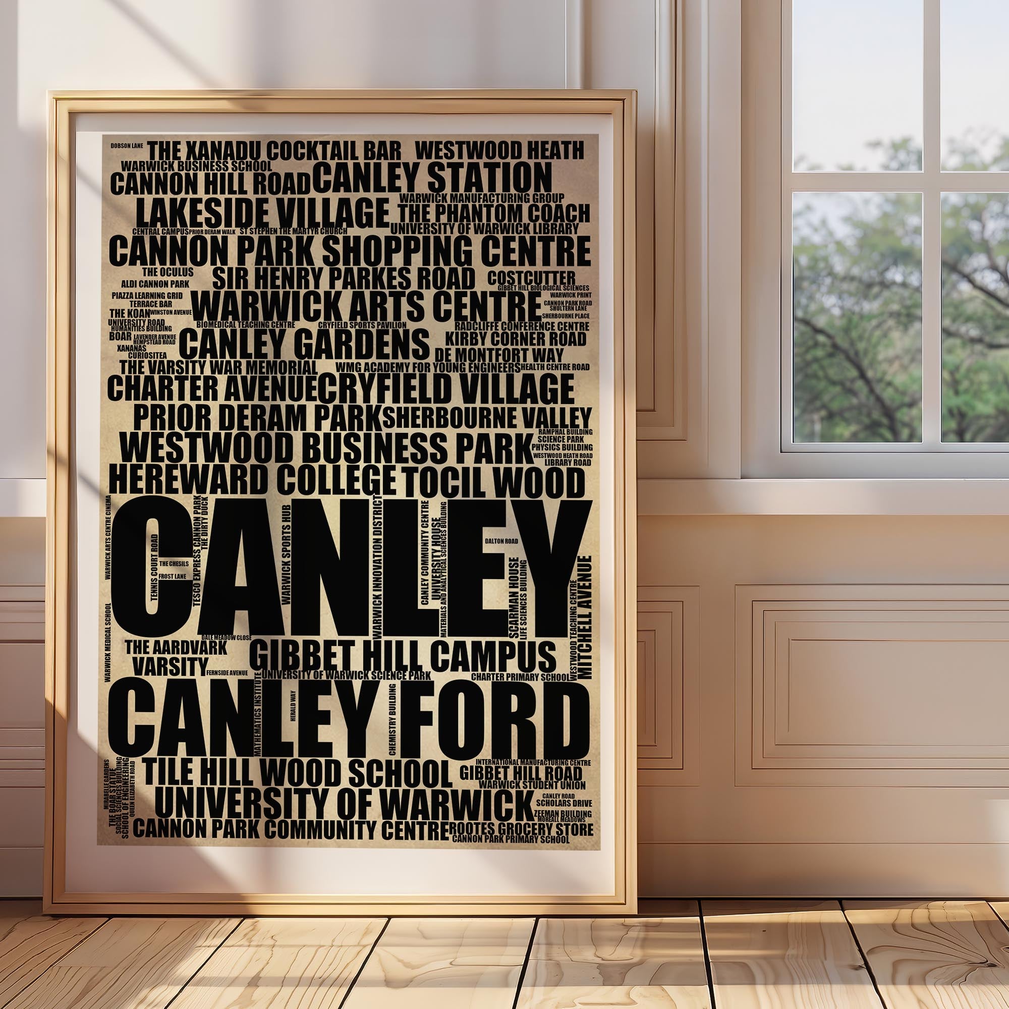 Canley - Premium Typographic Word Cloud Prints, Posters & Gifts