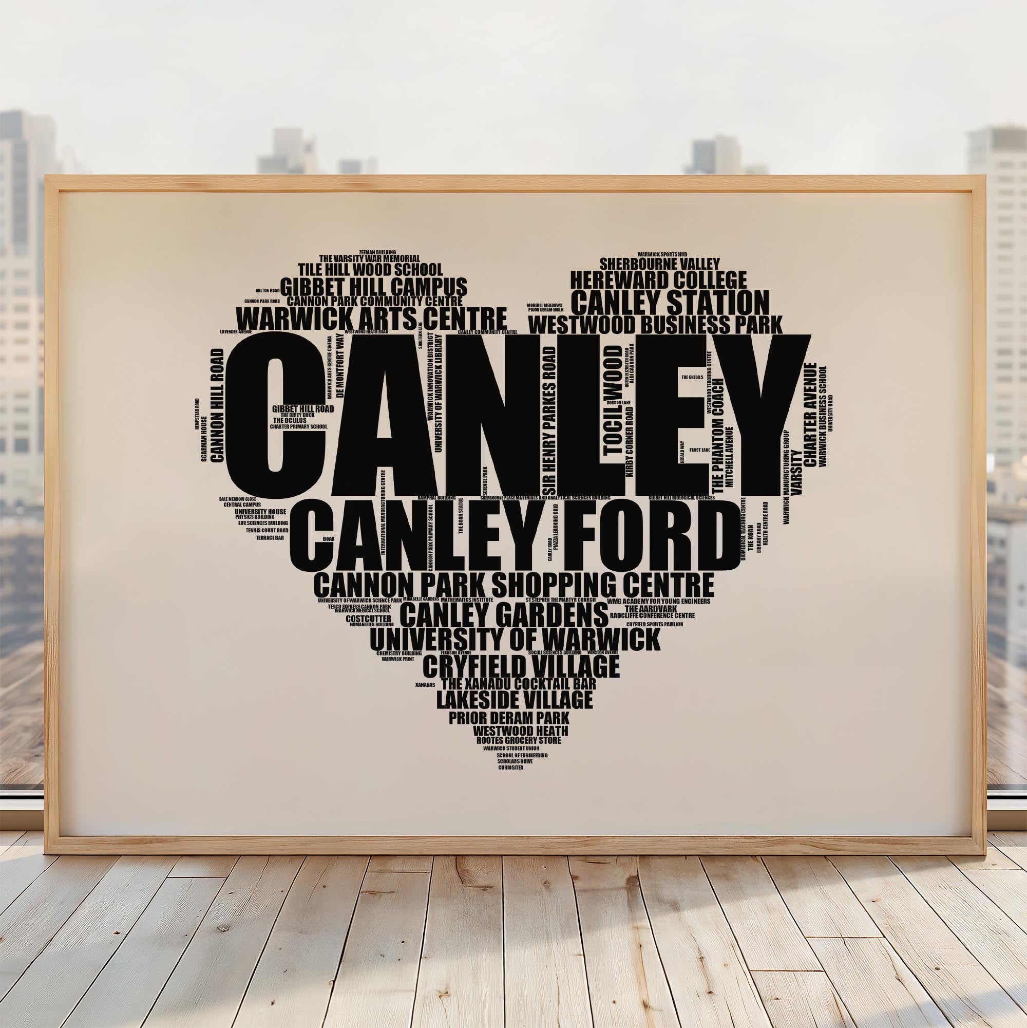 Canley - Premium Typographic Word Cloud Prints, Posters & Gifts