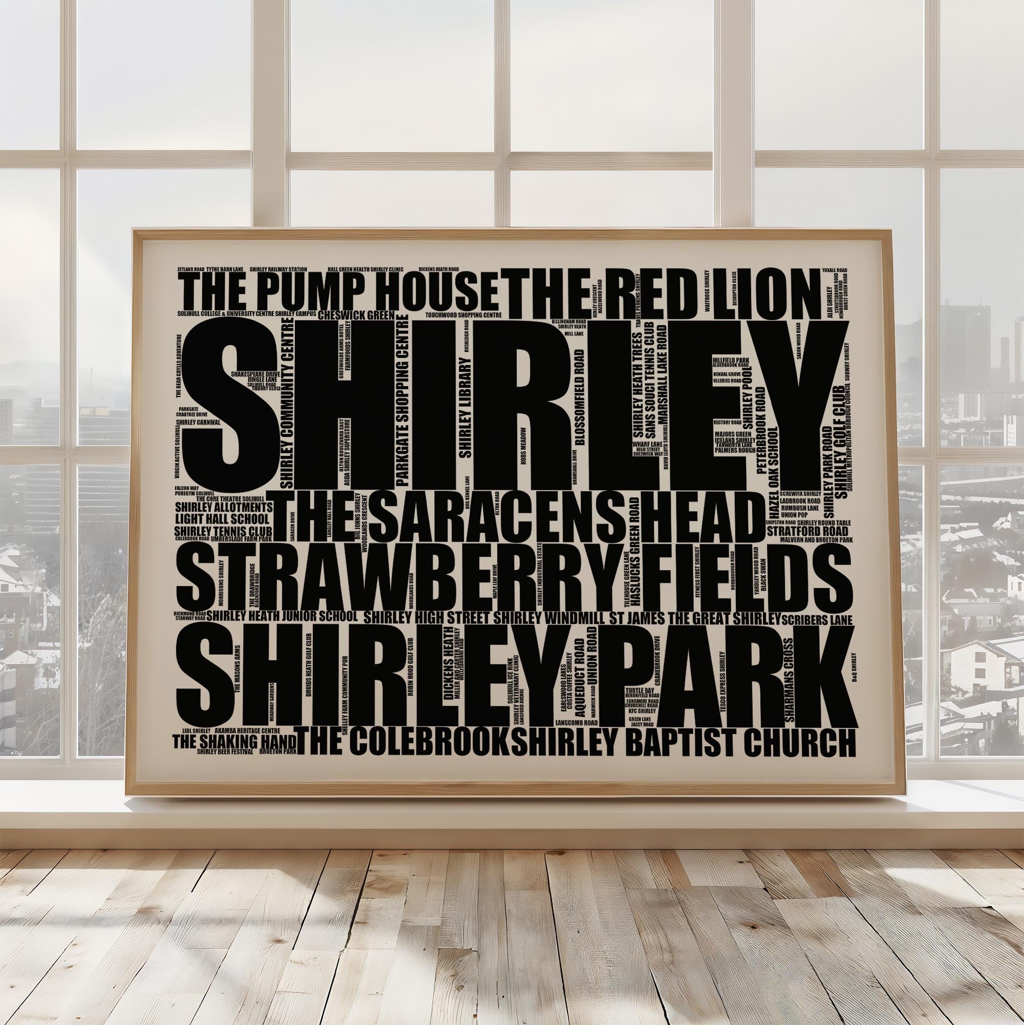 Shirley - Premium Typographic Word Cloud Prints, Posters & Gifts