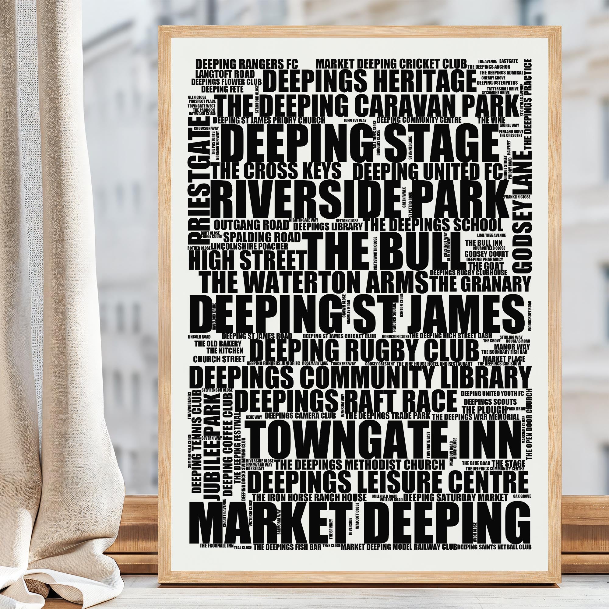 Market Deeping - Premium Typographic Word Cloud Prints, Posters & Gifts